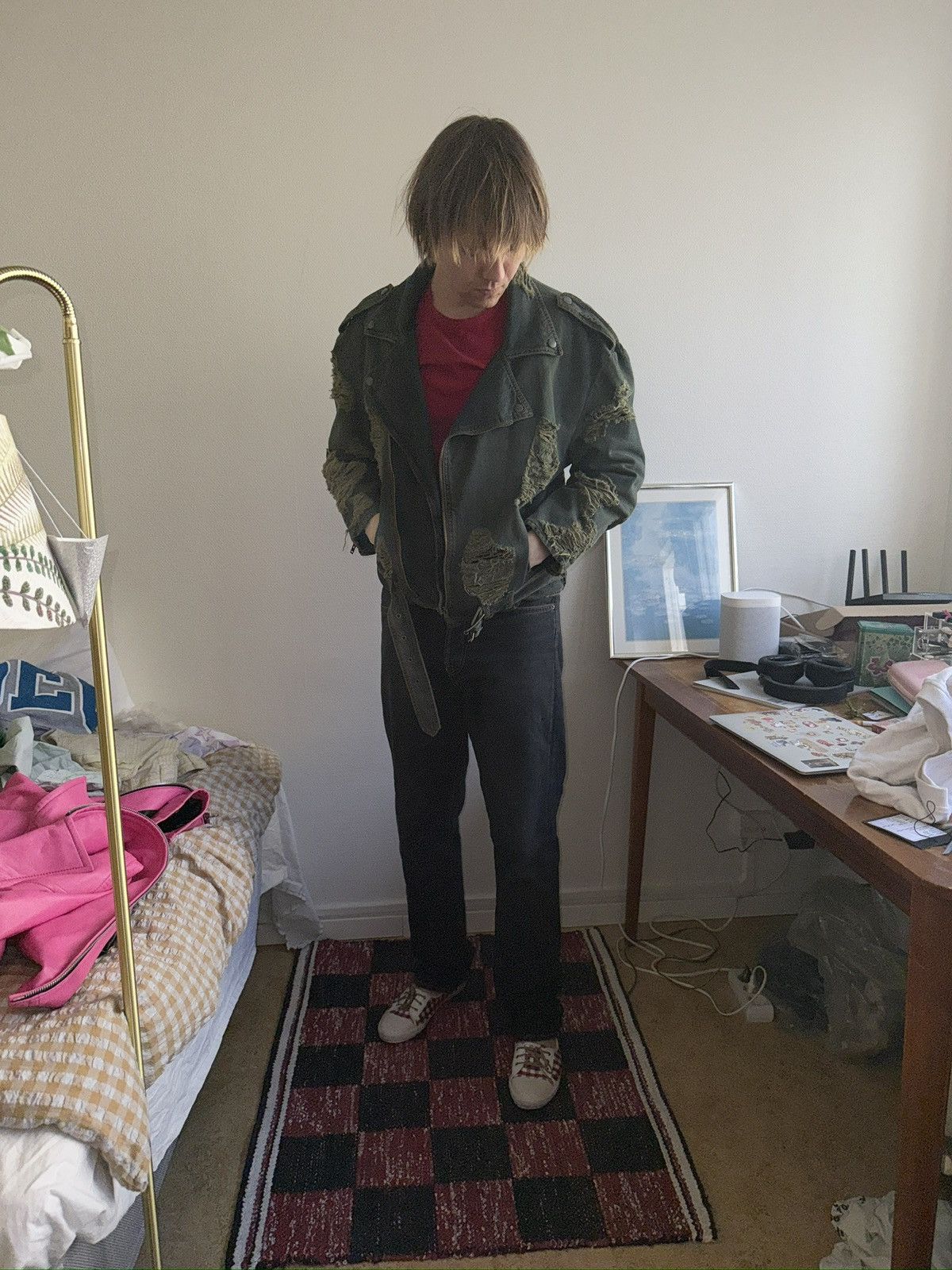 Acne Studios Acne Studios Distressed Denim Biker Jacket Size US M / EU 48-50 / 2 - 5 Thumbnail