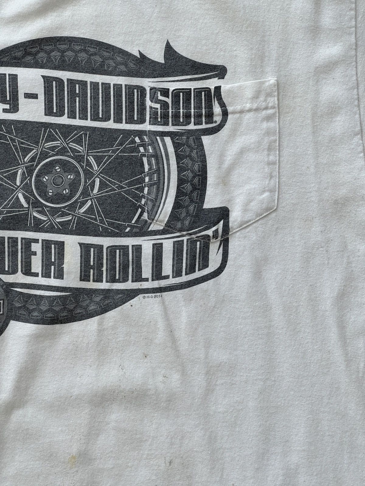 Harley Davidson × Vintage Vintage Harley Davidson Forever Rollin Pocket Tee Large Size US L / EU 52-54 / 3 - 6 Thumbnail