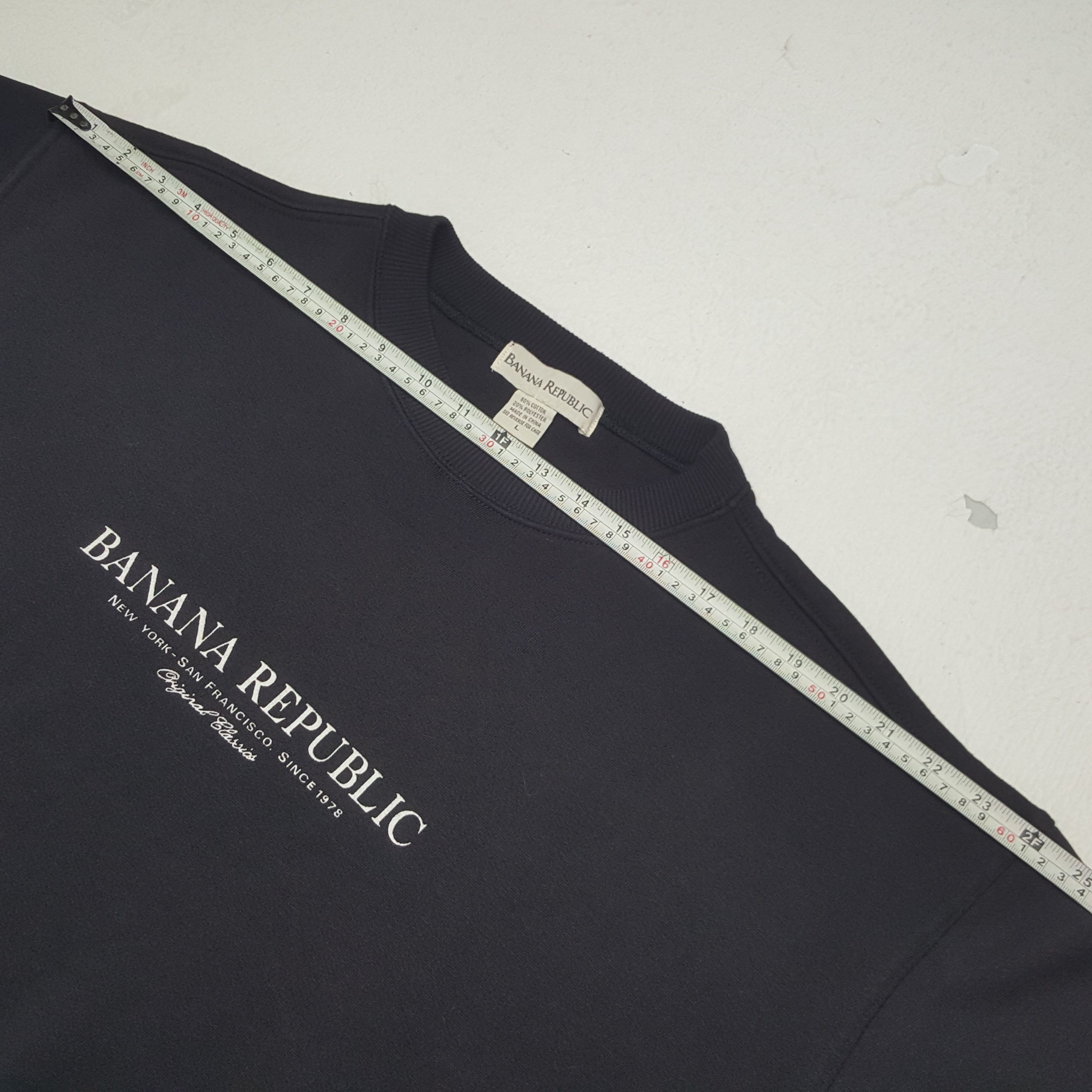 Banana Republic × Vintage BVintage Banana Republic Italian Brand Spellout Sweatshirt Size US XL / EU 56 / 4 - 5 Thumbnail