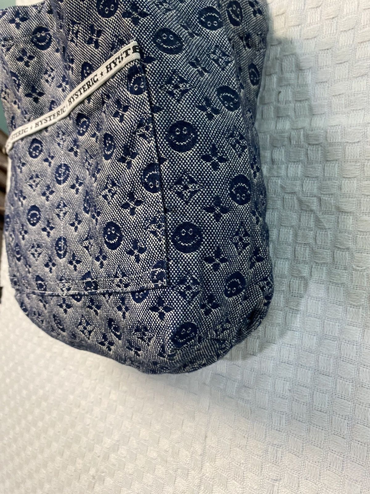 Hysteric Glamour Hysteric Glamour denim monogram tote bag smile repeating Size ONE SIZE - 5 Thumbnail