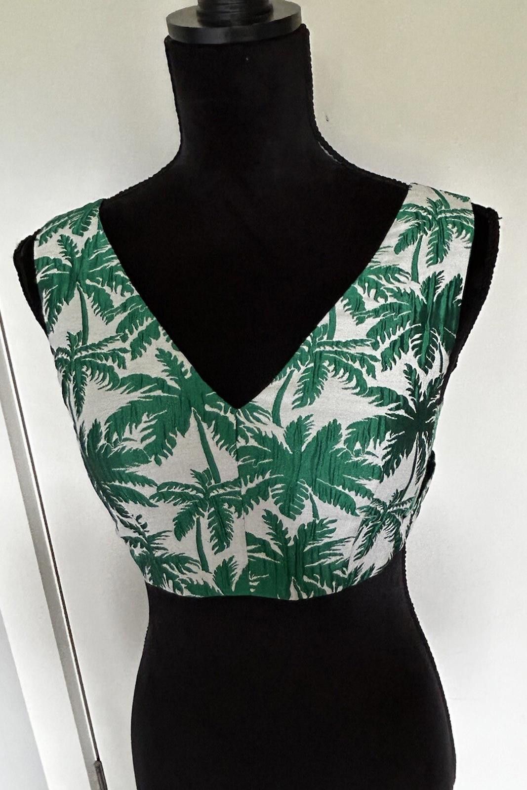 Topshop Topshop Crop Top Palm Tree Cut Out New - Size 10 (006) Size M / US 6-8 / IT 42-44 - 1 Thumbnail