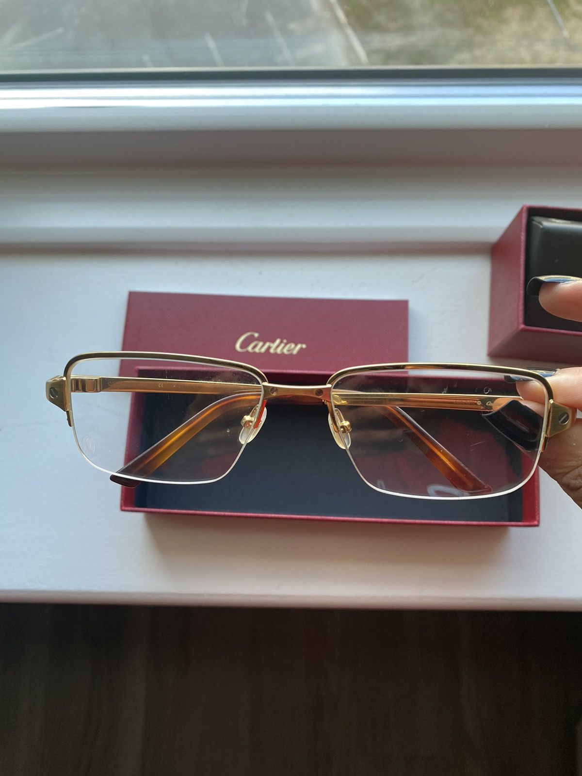 image of Cartier Glasses in Gold, Men's