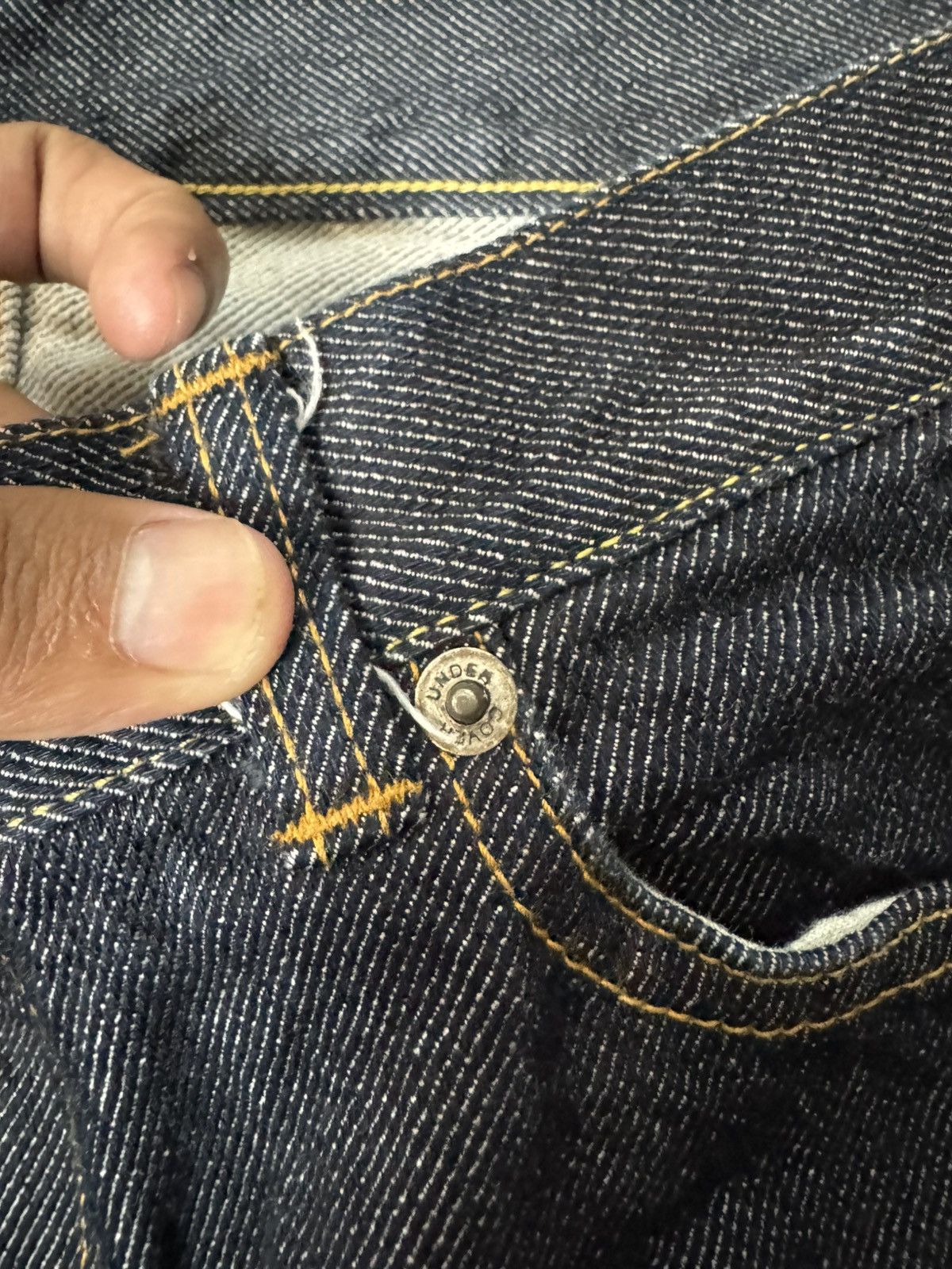 Undercover UNDERCOVER BLUE JEANS WITH CHAIN STITCHING Size US 31 - 5 Thumbnail