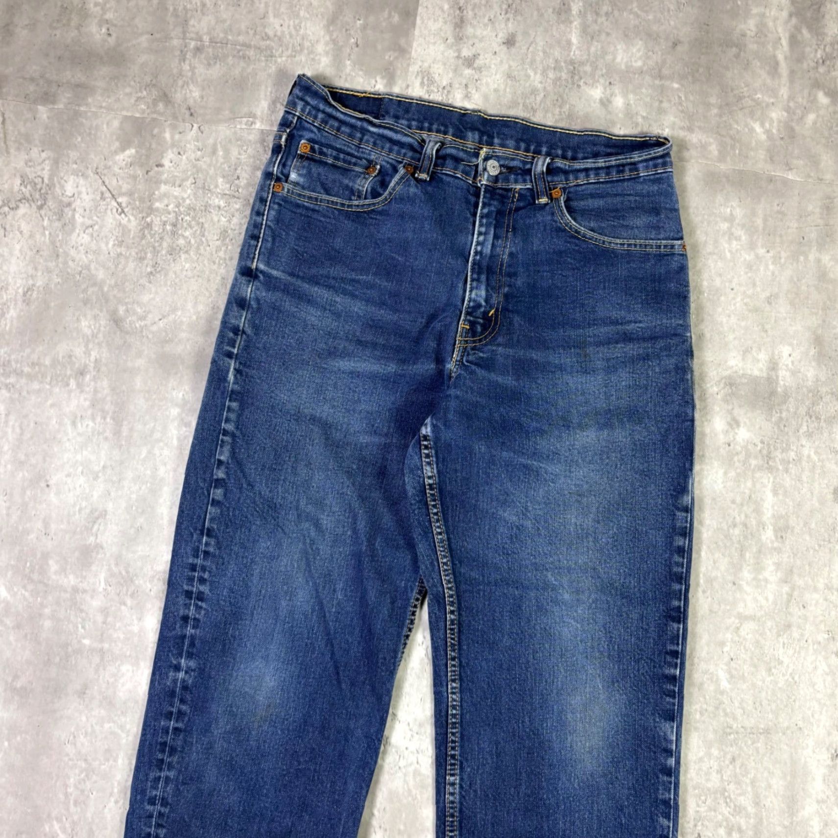 Levi's Levis Jeans 550 Relaxed Fit Mens 30x27 Blue Denim Medium Wash Vintage 90s Pants Straight Size US 30 / EU 46 - 8 Thumbnail