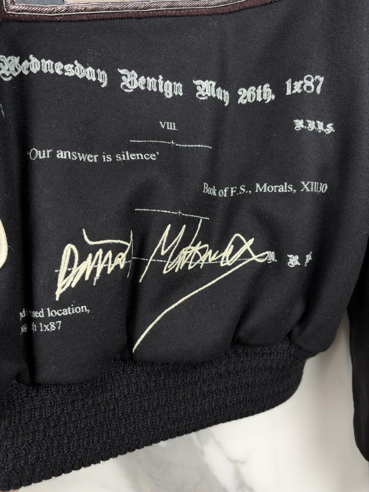Raf Simons FW06 Raf By Raf Simons Ashes And Heroes Wool Varsity Jacket Size US S / EU 44-46 / 1 - 9 Thumbnail