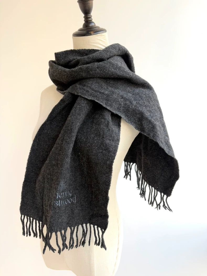 Vivienne Westwood Vivienne Westwood Dark grey wool scarf Size ONE SIZE - 1 Thumbnail