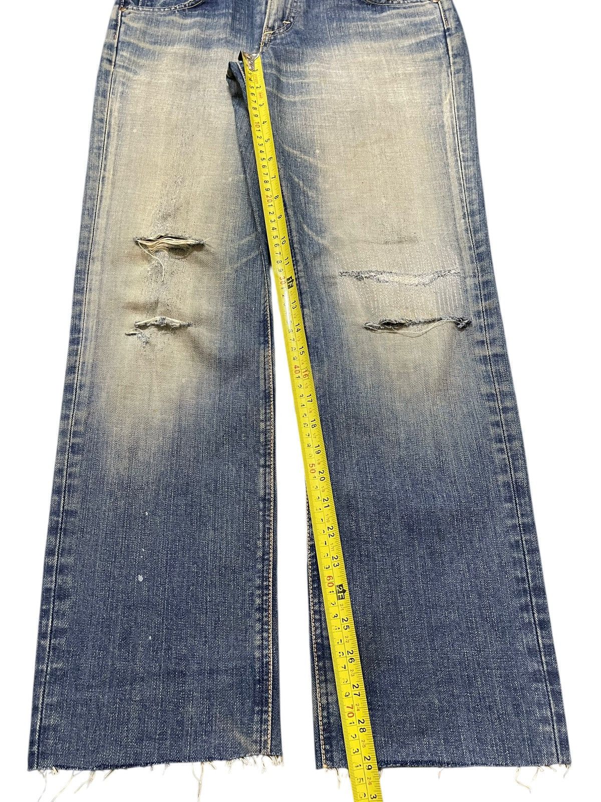 Lee Vintage Lee Mud Faded Wash Distress Style Jeans Size US 30 / EU 46 - 13 Thumbnail