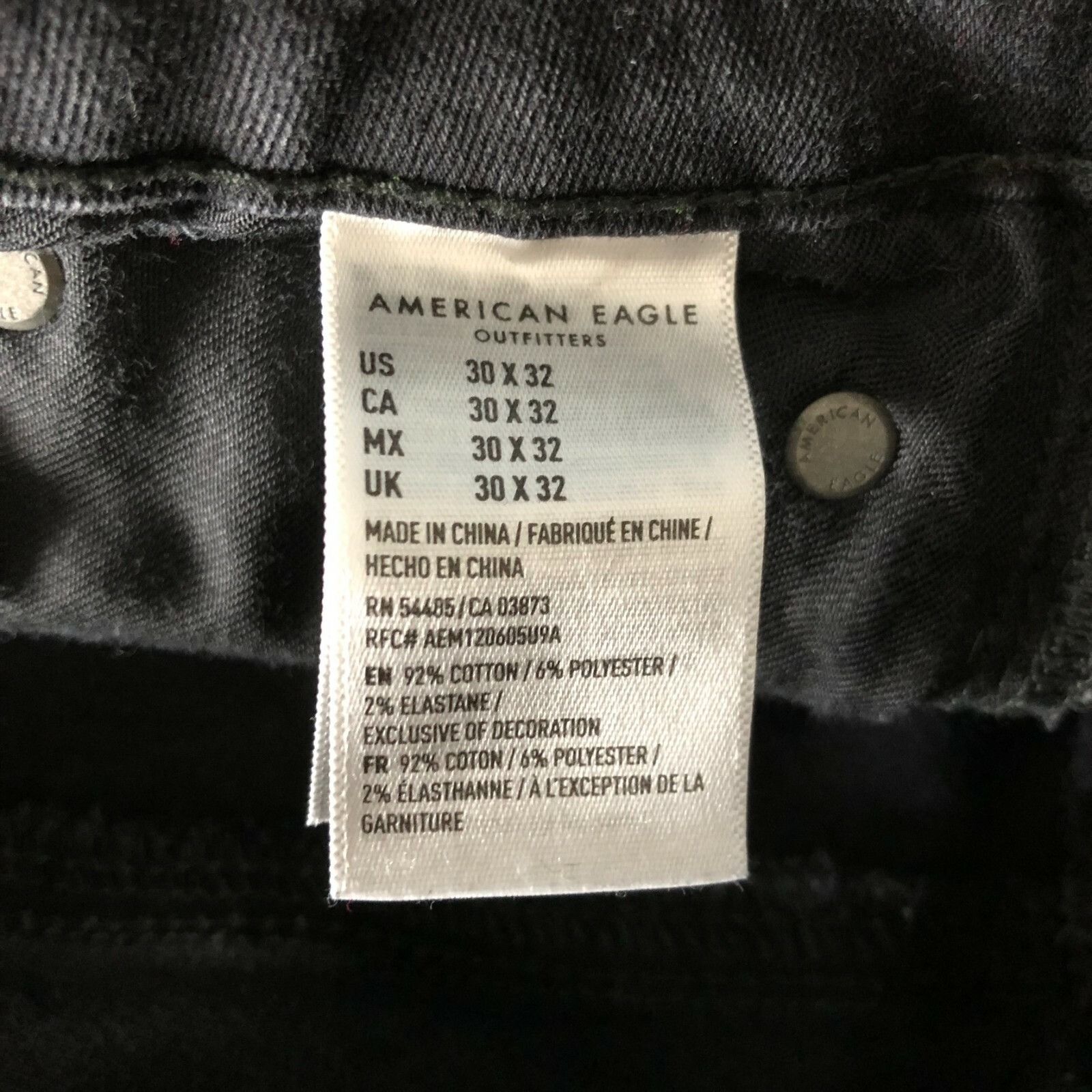 American Eagle Outfitters American Eagle Mens Jeans Slim Straight Next Level Stretch B Size US 30 / EU 46 - 8 Thumbnail