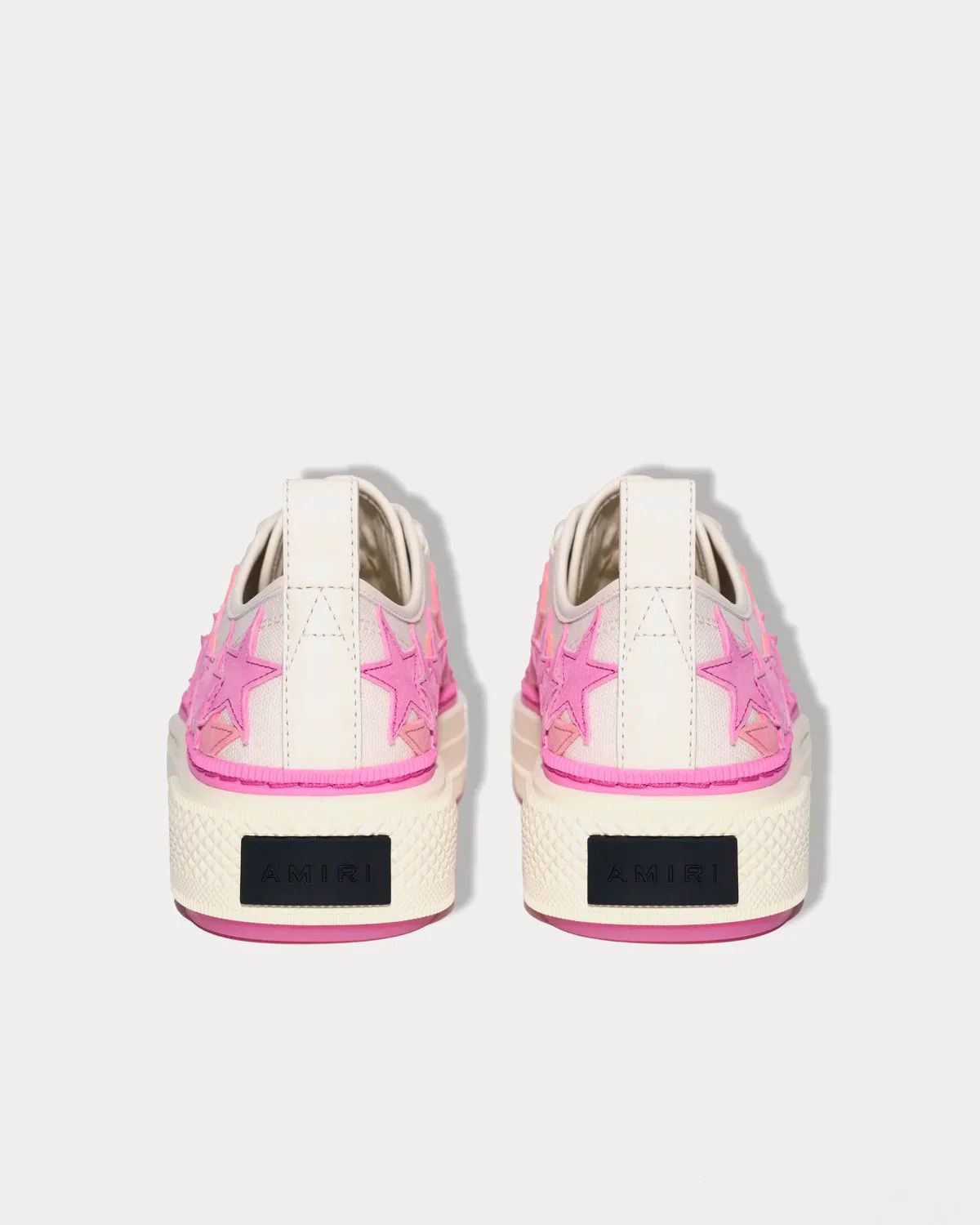 Amiri o1w1db11224 Stars Court Low-Top Sneakers in White/Pink Size US 7 / IT 37 - 3 Thumbnail