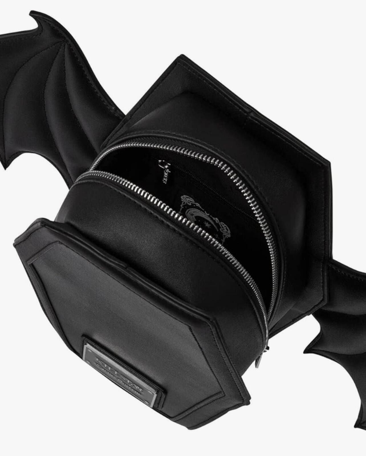 Killstar Killstar Sickly Sweet Black Bat Wings Coffin Backpack Size ONE SIZE - 2 Thumbnail