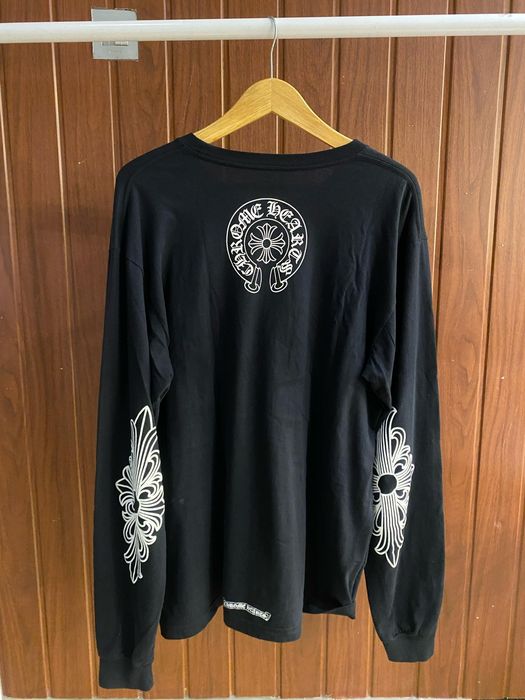 Chrome hearts neck logo blue XL