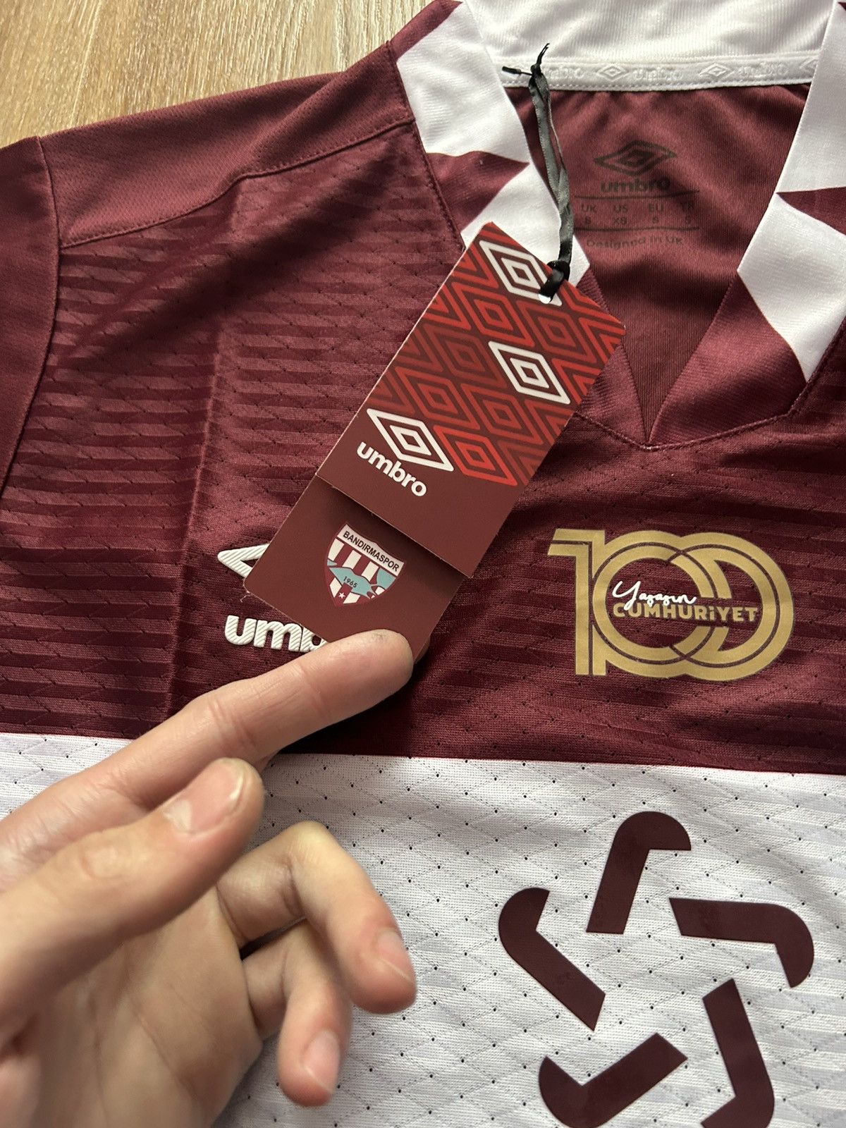 Umbro Bandırmaspor 2022-23 Away jersey Size US S / EU 44-46 / 1 - 7 Thumbnail
