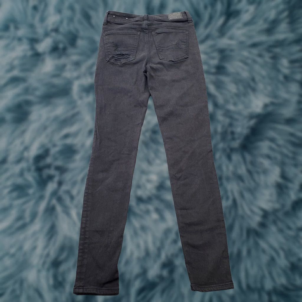 American Eagle Outfitters American Eagle Outfitters Jeans Women's 0 Black Denim Level Stretch Button Fly Jeans Size 25" / US 0 / IT 36 - 1 Thumbnail