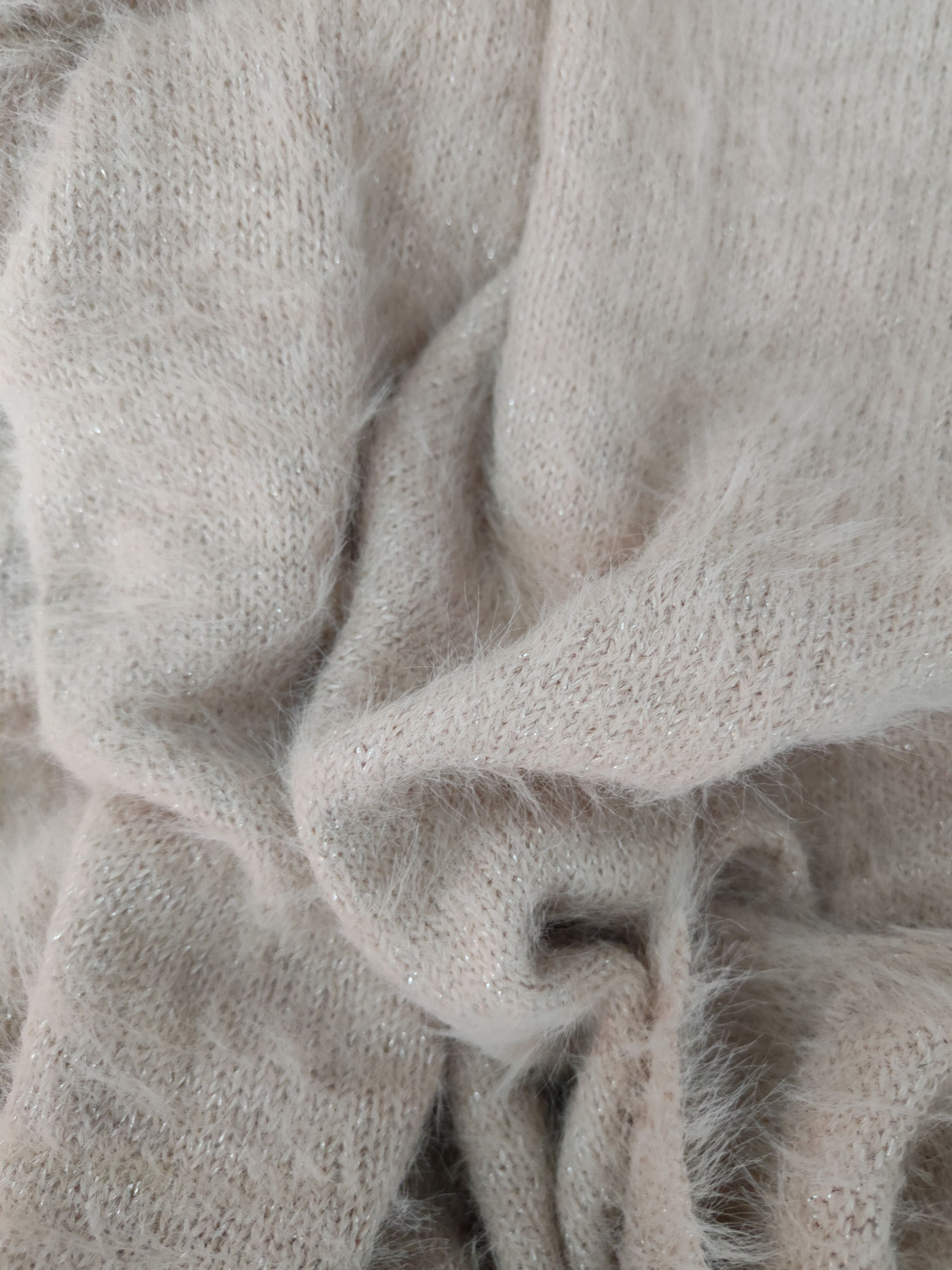 Homespun Knitwear OZOC Peach Shag Shaggy Fur Mohair Knitwear #S1977 Size M / US 6-8 / IT 42-44 - 11 Thumbnail