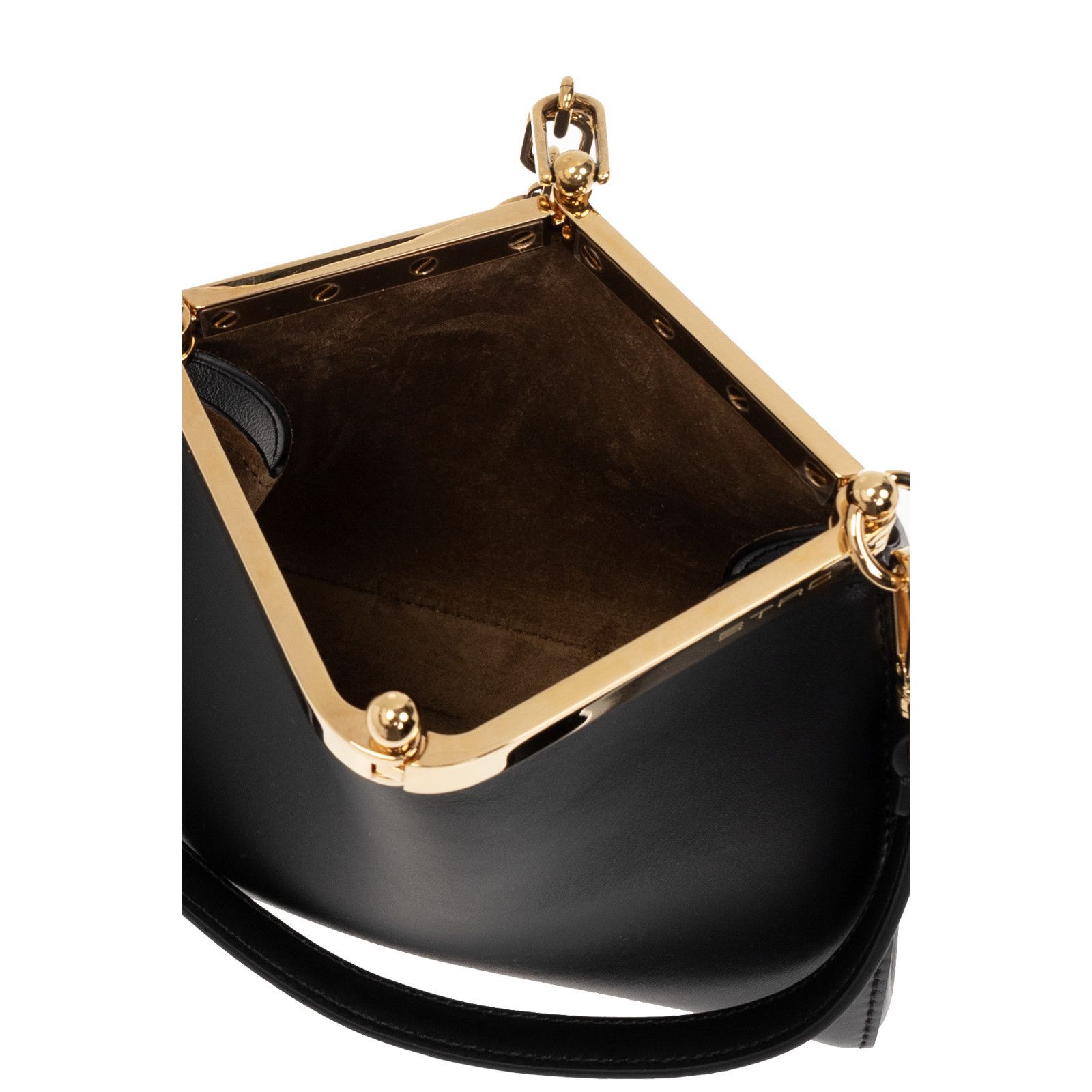 Etro ETRO Vela Small Black Leather Shoulder Bag New And Authenti Size ONE SIZE - 4 Thumbnail