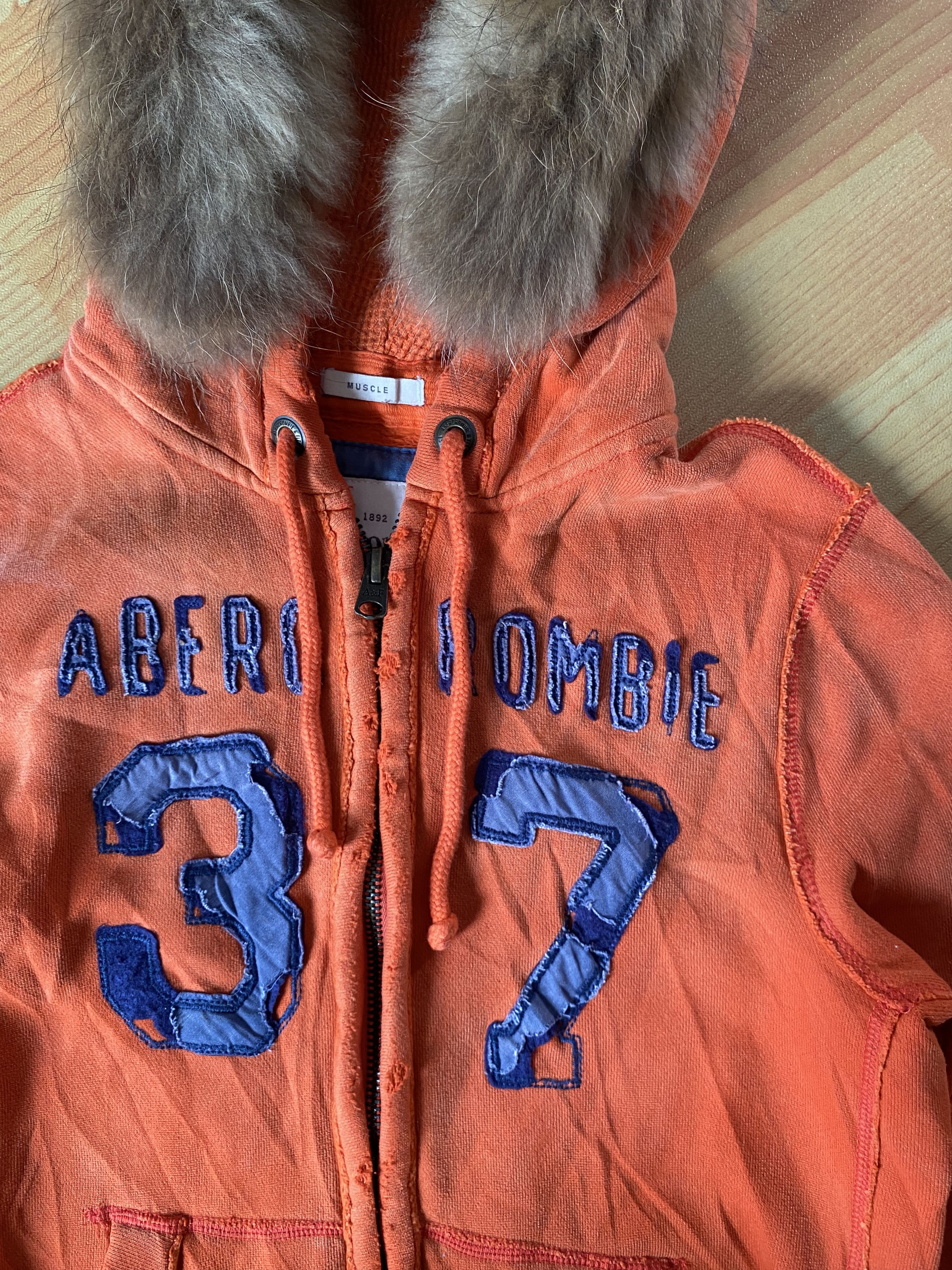 Abercrombie & Fitch Abercrombie distressed wash Fur hoodie numbernine style Size US M / EU 48-50 / 2 - 5 Thumbnail