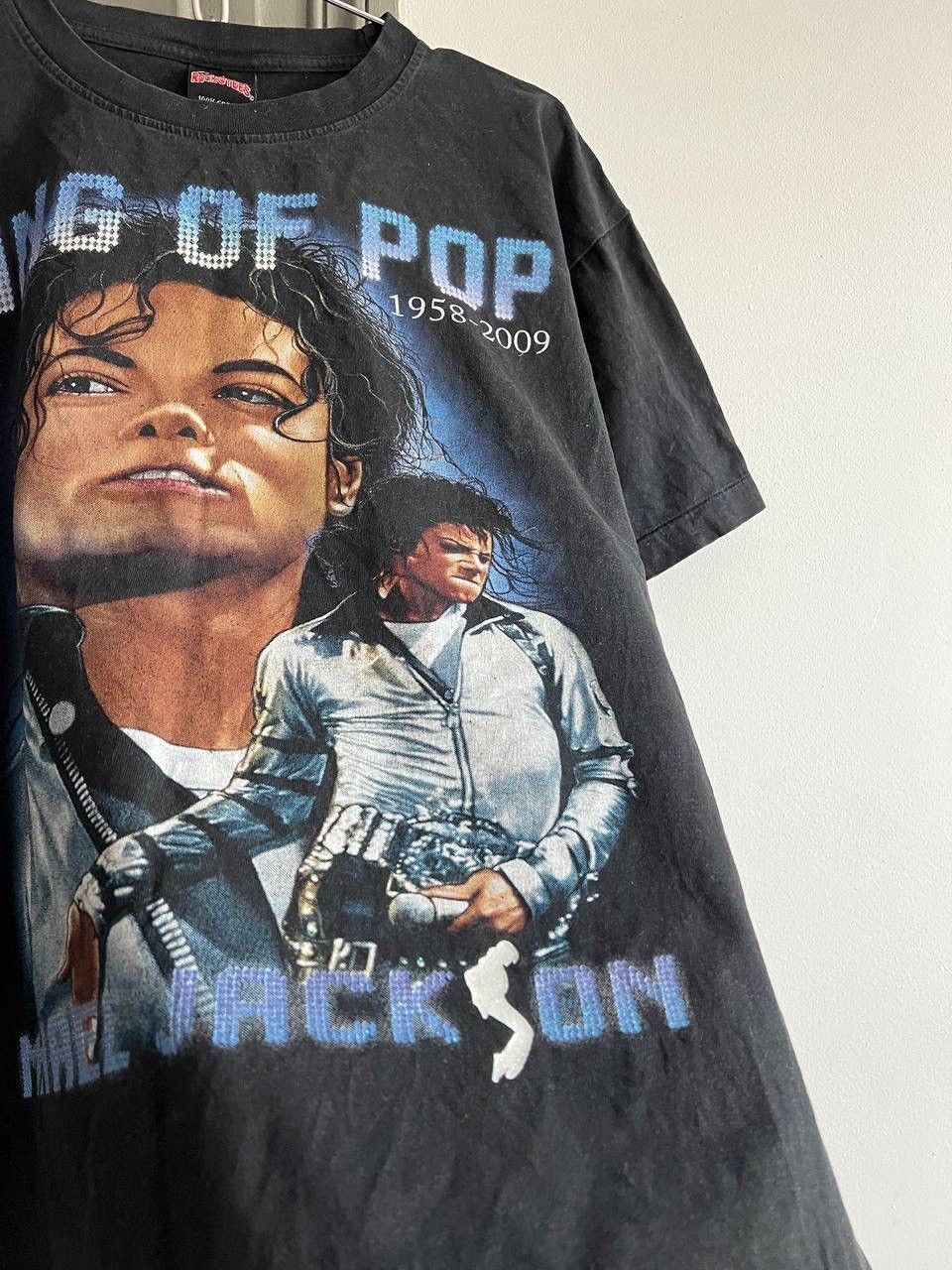 Band Tees Vintage Single Stitch 1958-2009 Michael Jackson King Of Pop Size US XL / EU 56 / 4 - 5 Thumbnail