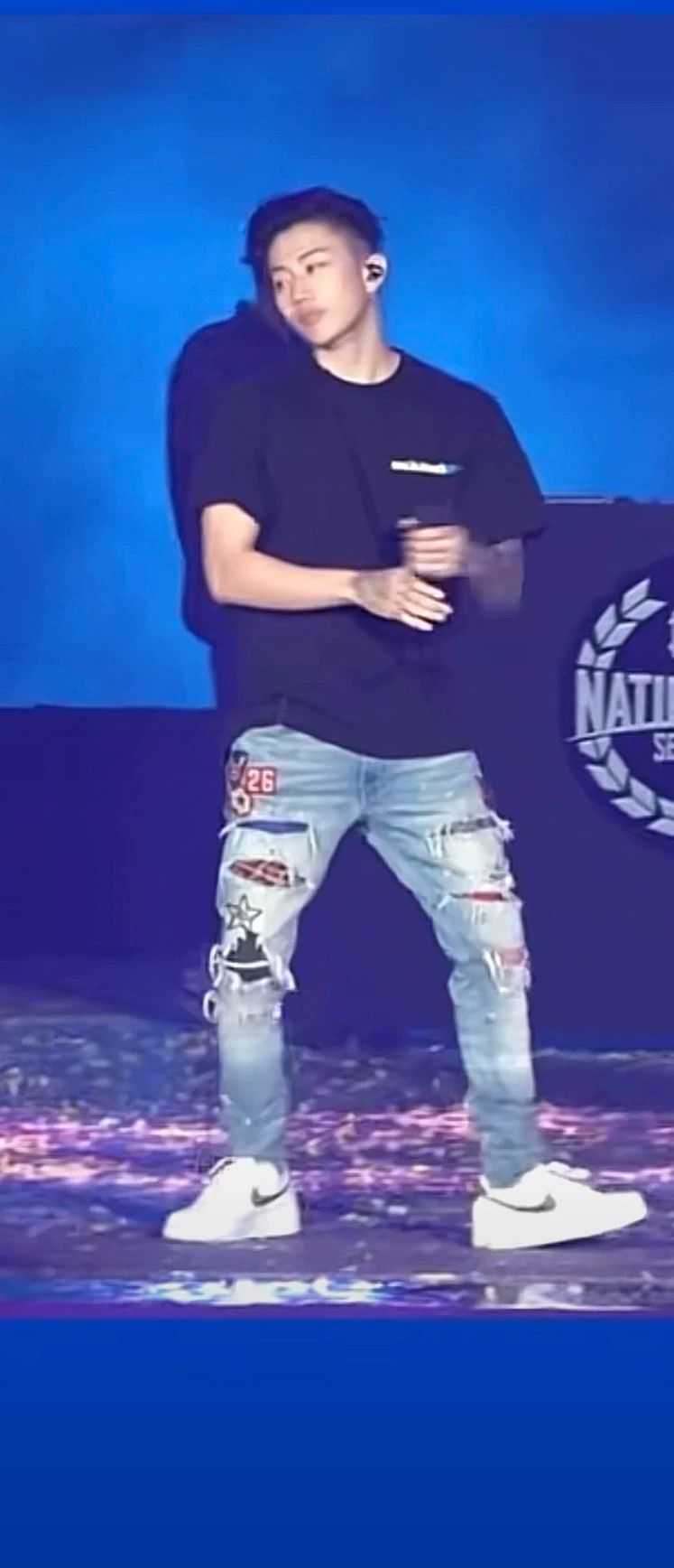 Amiri Amiri 18ss Medal Patch Blue Jeans 2501-Nextarrow Size US 31 - 5 Thumbnail