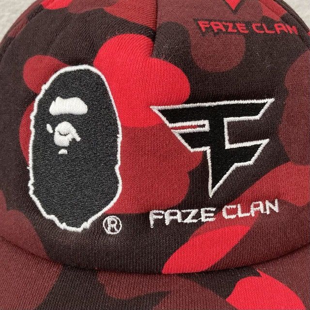 Bape FAZE CLAN × BAPE CAMO snapback hat cap a bathing ape Size ONE SIZE - 7 Thumbnail