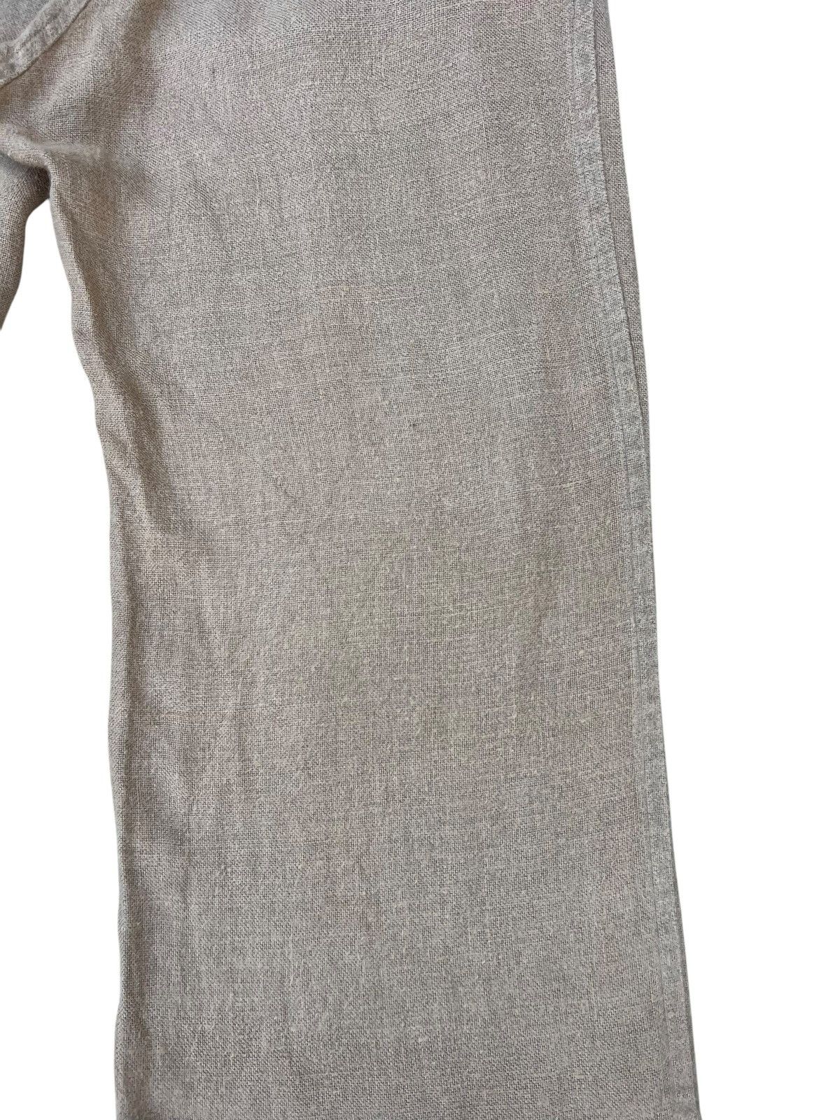 Issey Miyake Issey Miyake Sunaokuwahara Wide Loose Linen Trouser Pant Size US 30 / EU 46 - 19 Thumbnail