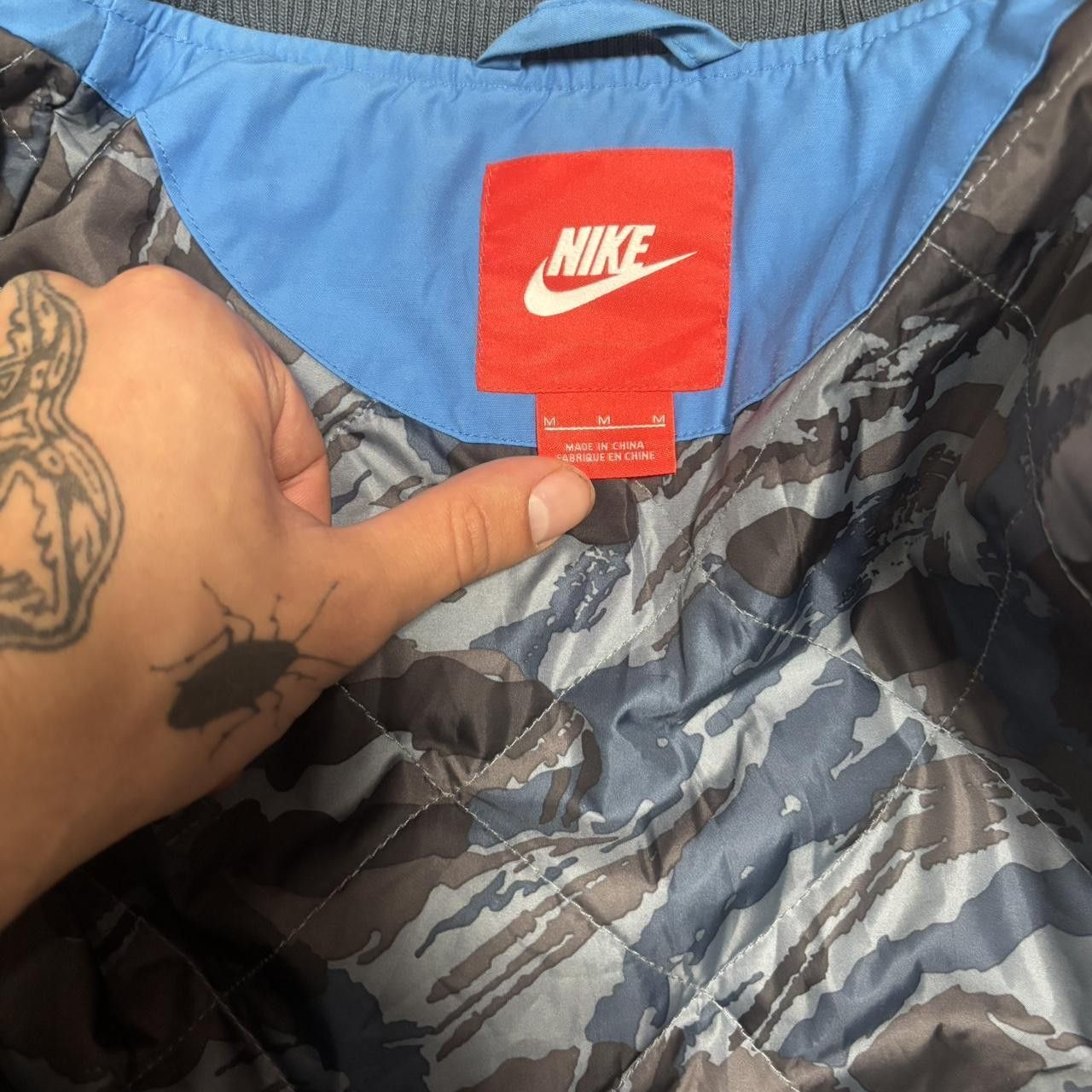 Nike Vintage Y2K 90s Nike Air Bomber Jacket Size US M / EU 48-50 / 2 - 4 Thumbnail