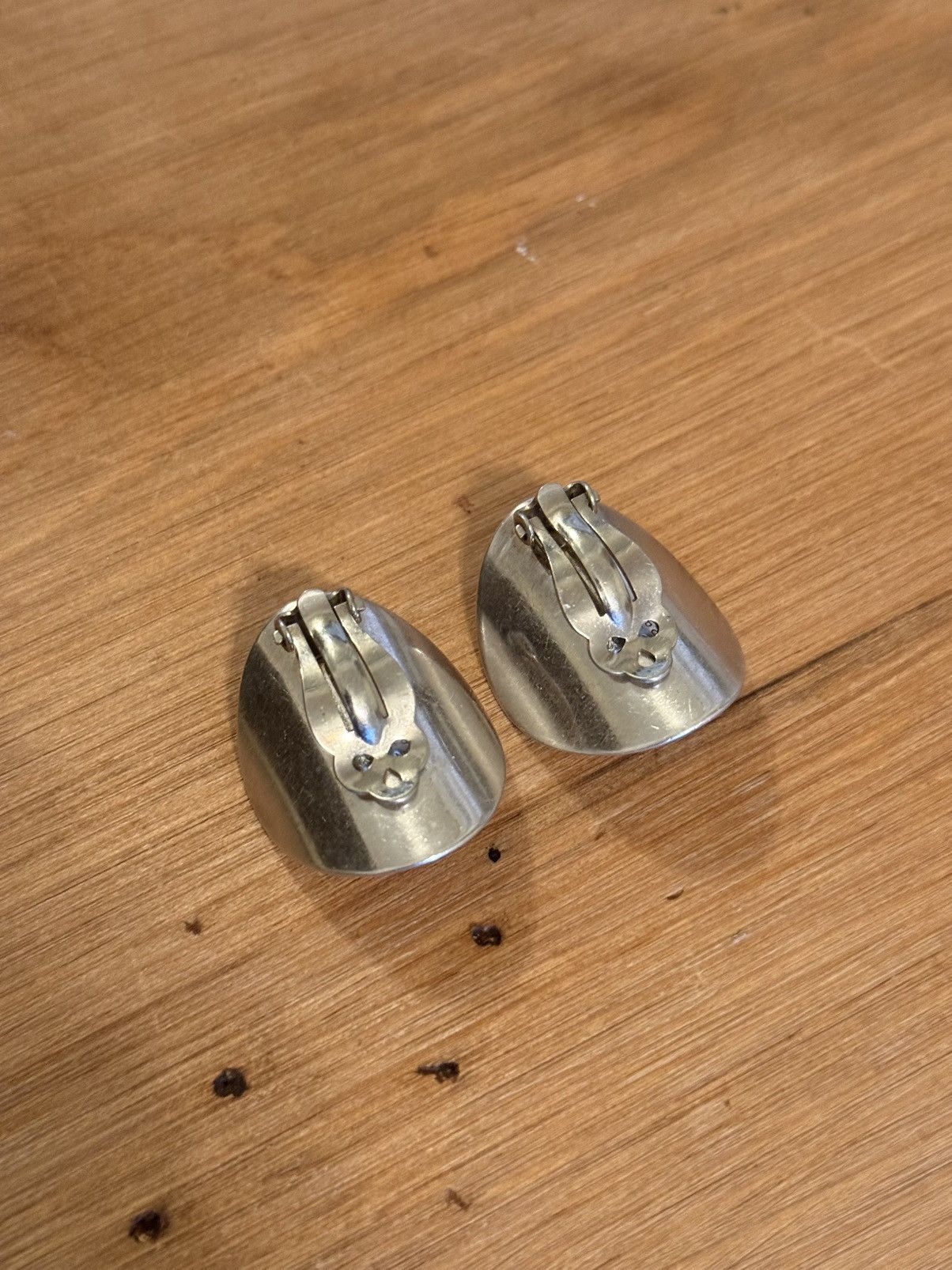 Vintage Jondell Modernist Sterling Silver Clip-On Earrings Size ONE SIZE - 4 Thumbnail