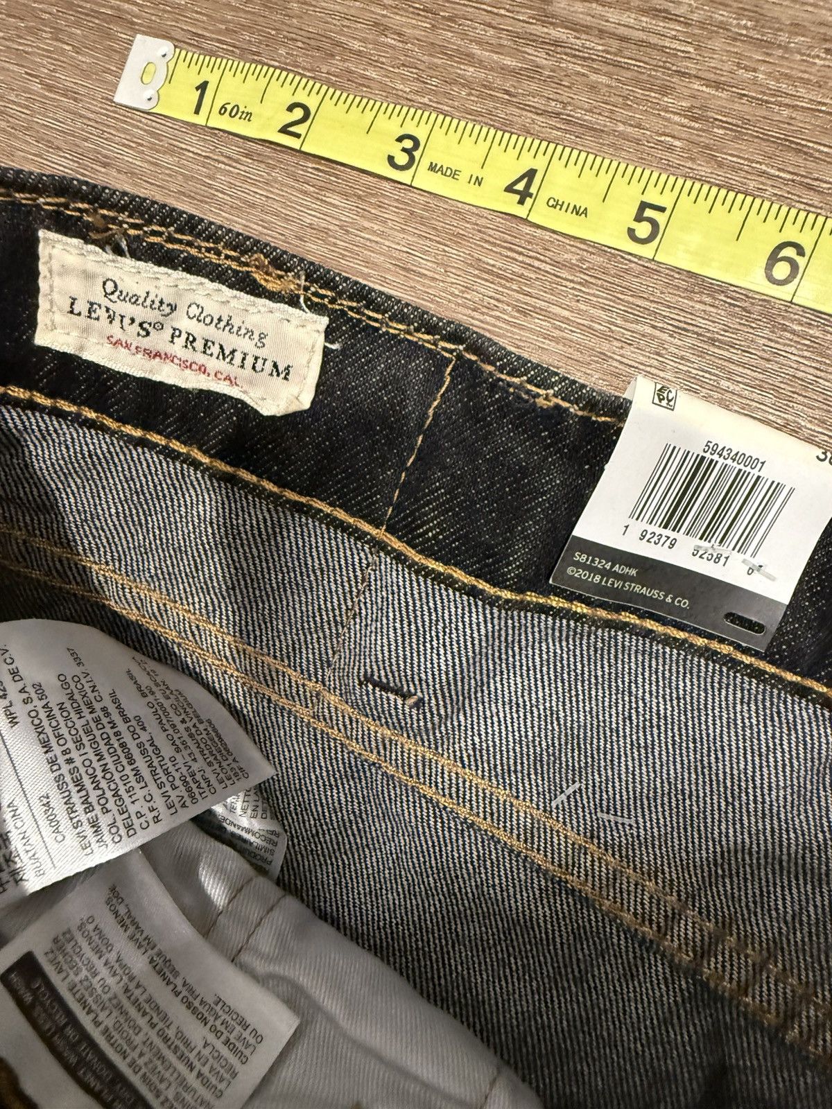 Levi's × Levi's Vintage Clothing ***FINAL DROP***RARE BRAND NEW LEVIS HI BALL ROLL DENIM 38 Size US 38 / EU 54 - 15 Thumbnail