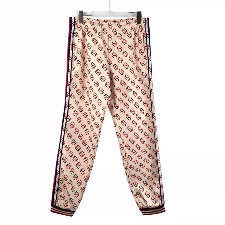 Gucci Gucci Size M Color-blocked striped double G full-print cot Size 42" / US 20 - 1 Thumbnail