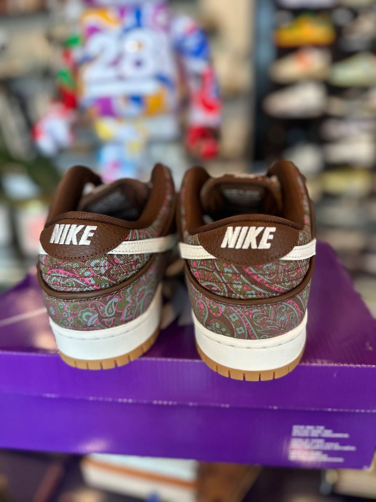 Nike SB SB Dunk Low Paisley Brown DS OG Size 14 Size US 14 / EU 47 - 3 Thumbnail