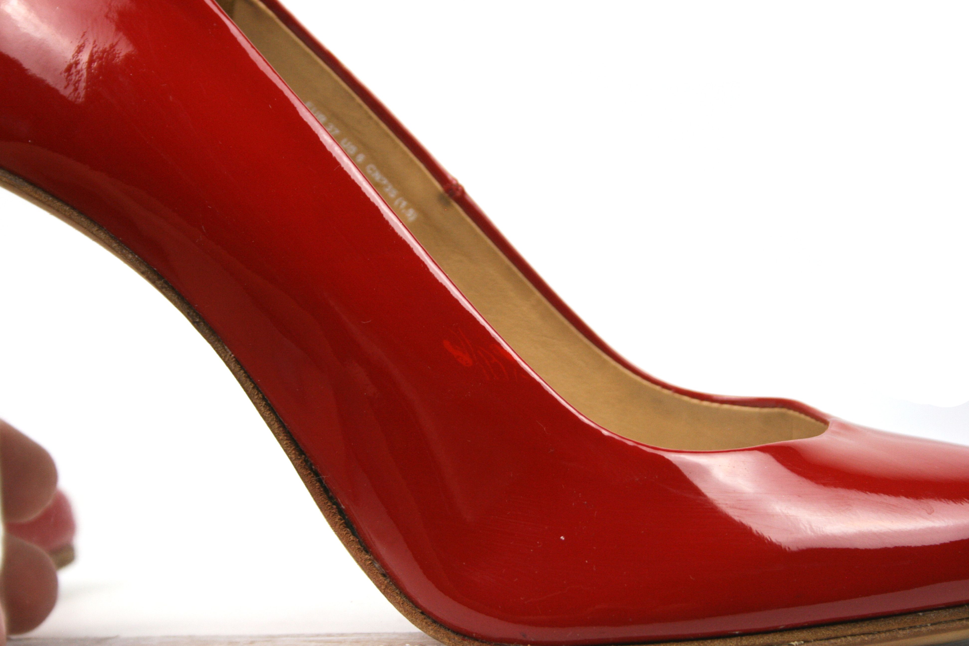 H&M × Maison Margiela Plexi Lucite Clear Wedge Heels Size US 7 / IT 37 - 8 Thumbnail