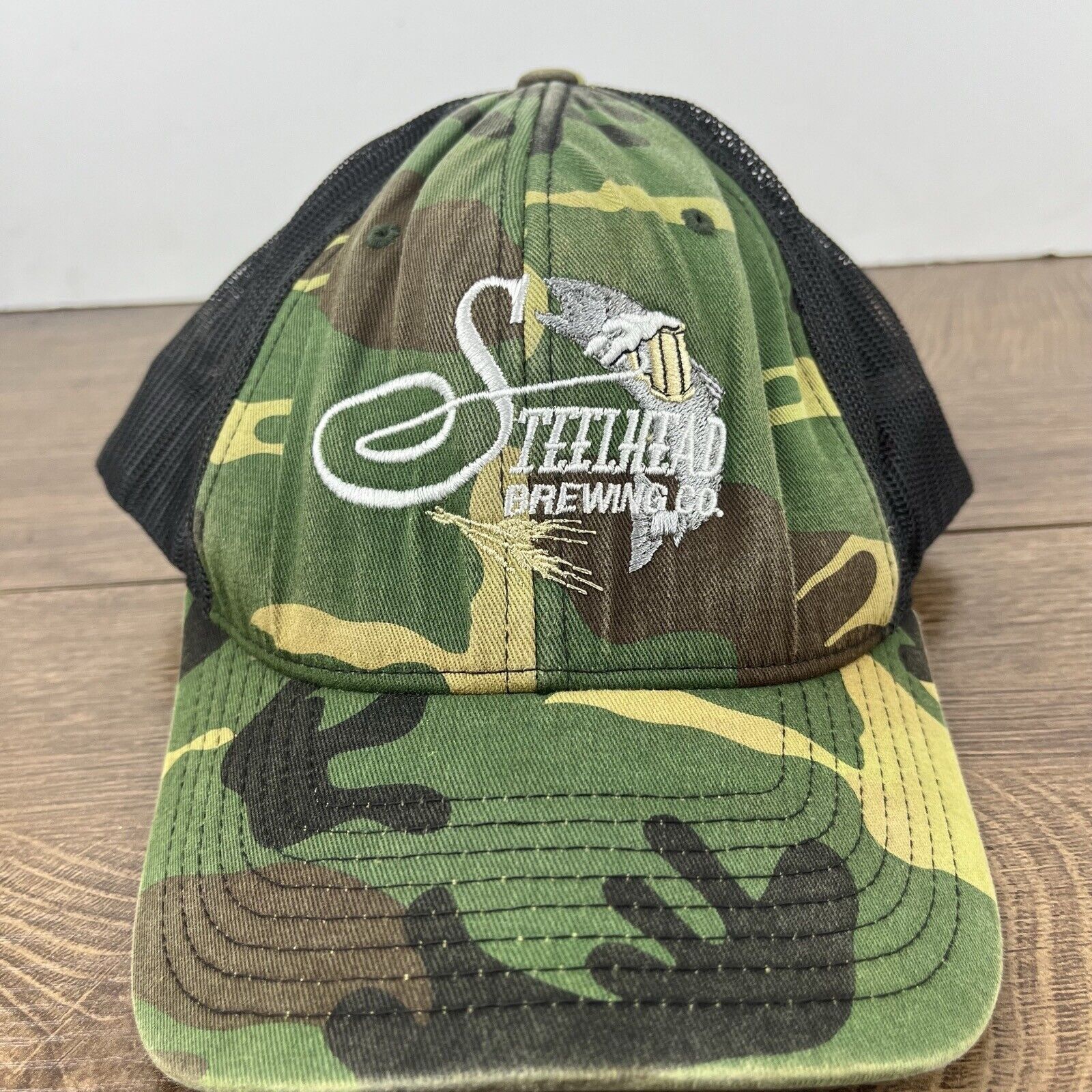 Other Steelhead Brewing Hat Adjustable Hat Camo Adjustable Hat Gre Size ONE SIZE - 6 Thumbnail