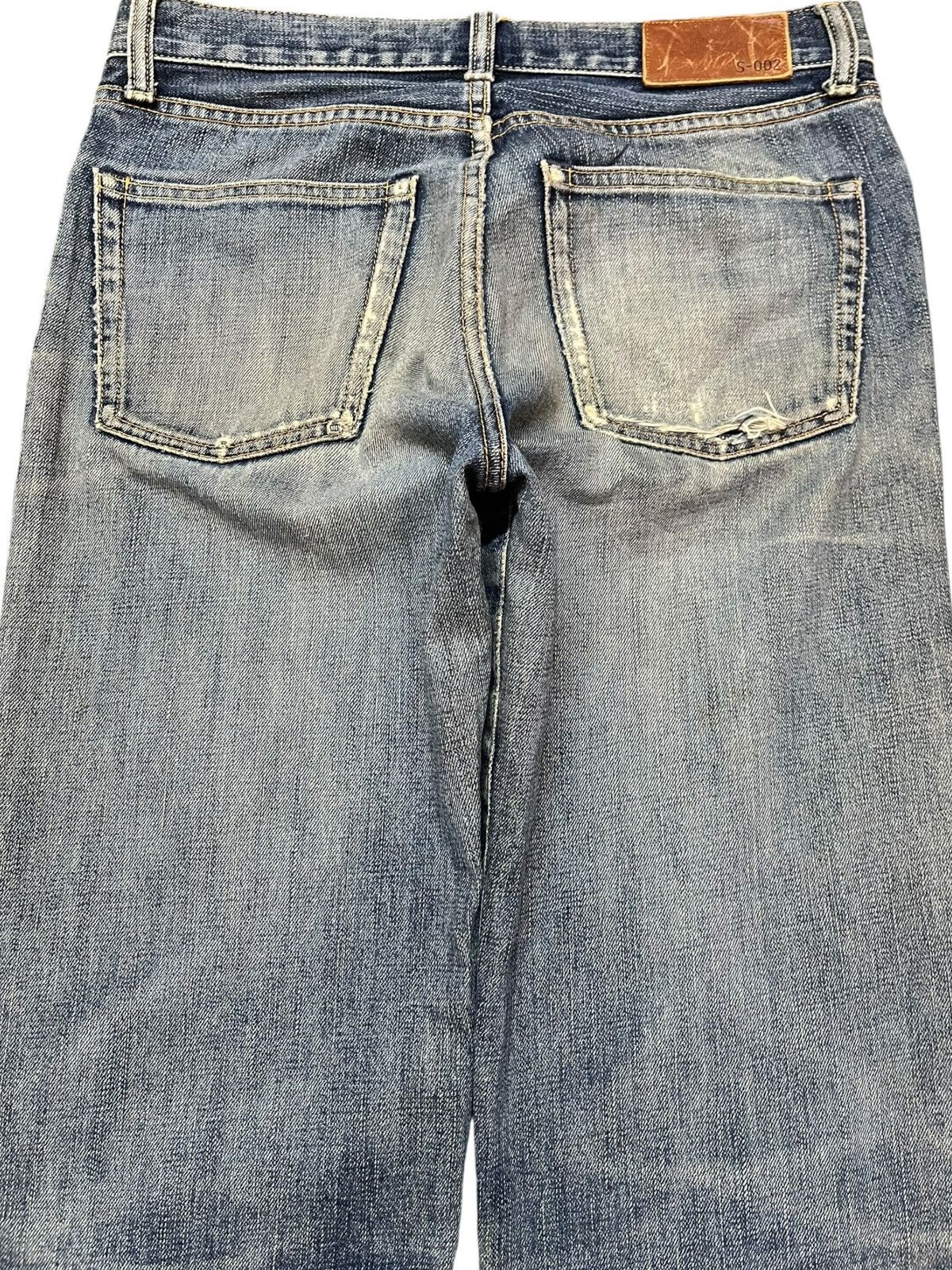 Uniqlo Vintage Uniqlo S-002 Honeycomb Distressed Denim Size US 30 / EU 46 - 6 Thumbnail
