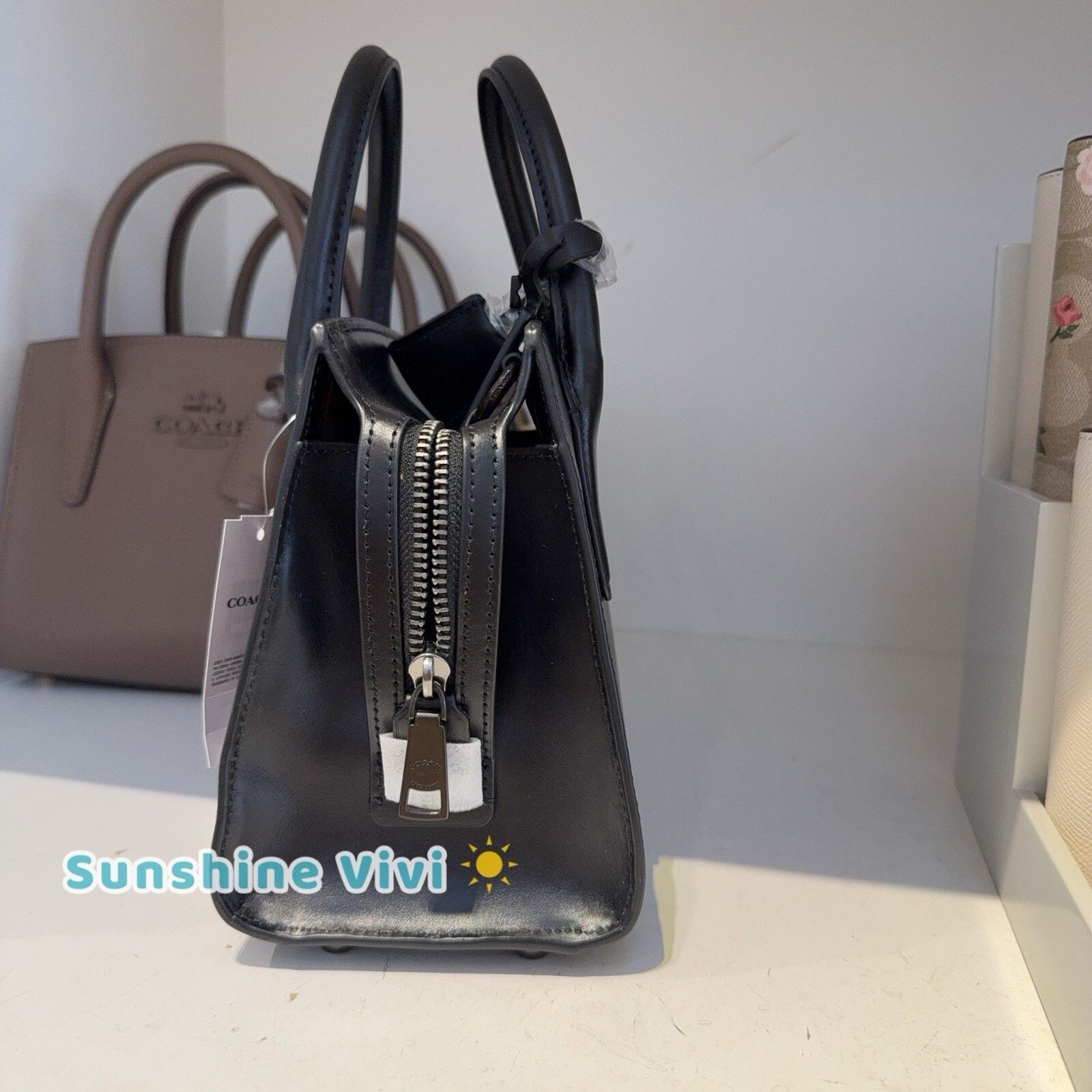 Coach New COACH Andrea Carryall Shoulder Bag Black CP081 Outlet Size ONE SIZE - 6 Thumbnail