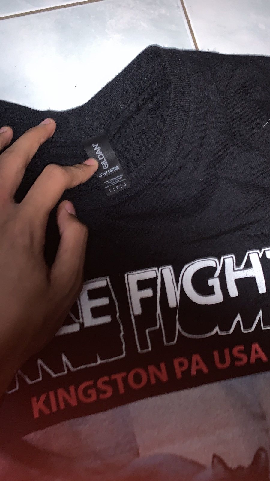Gildan band tees Title fight kingstone pa Size US L / EU 52-54 / 3 - 3 Thumbnail