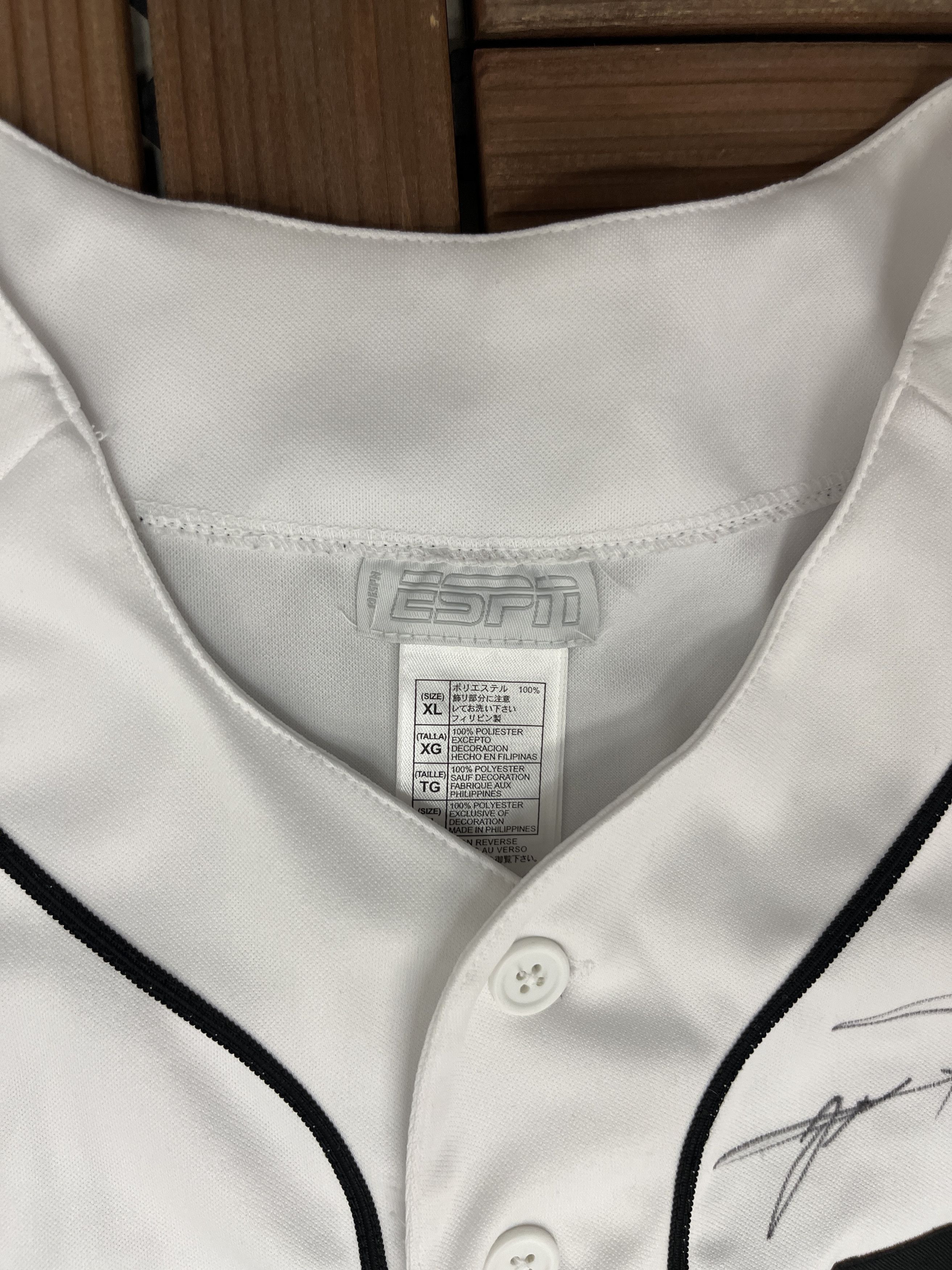 Vintage ESPN Baseball Tonight Vintage White Baseball Jersey Size US XL / EU 56 / 4 - 5 Thumbnail