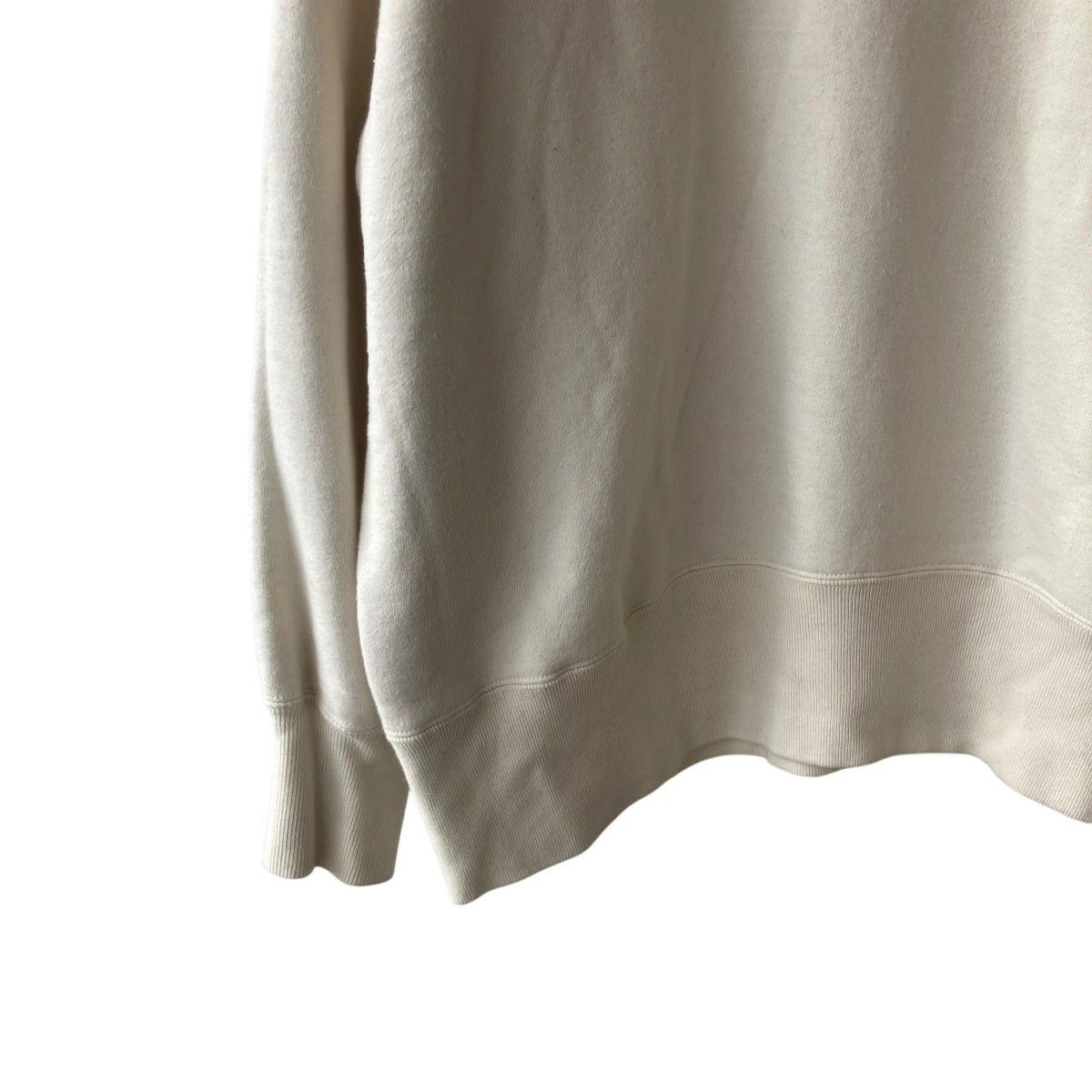Taiga Takahashi TAIGA TAKAHASHI Plain Pullover Sweatshirt Ivory 42 Size US S / EU 44-46 / 1 - 4 Thumbnail