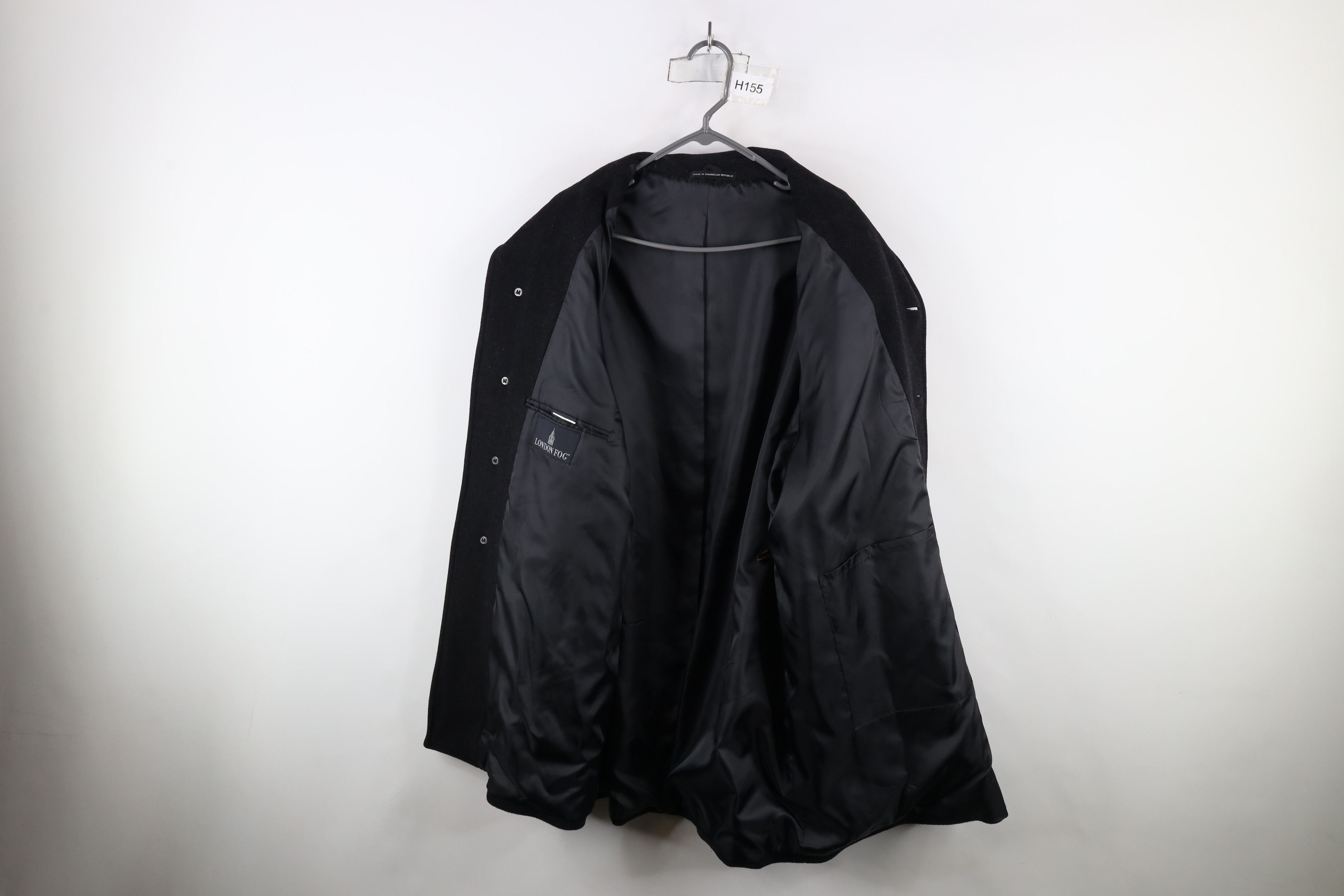 Vintage Vintage 90s Streetwear Heavy Button Overcoat Jacket Black Size US XXL / EU 58 / 5 - 8 Thumbnail