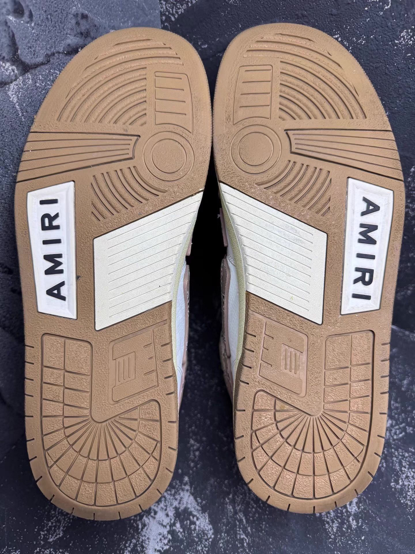 Amiri AMIRI High-Top White & Brown Paisley Bone Sneakers Q10 Size US 11 / EU 44 - 3 Thumbnail