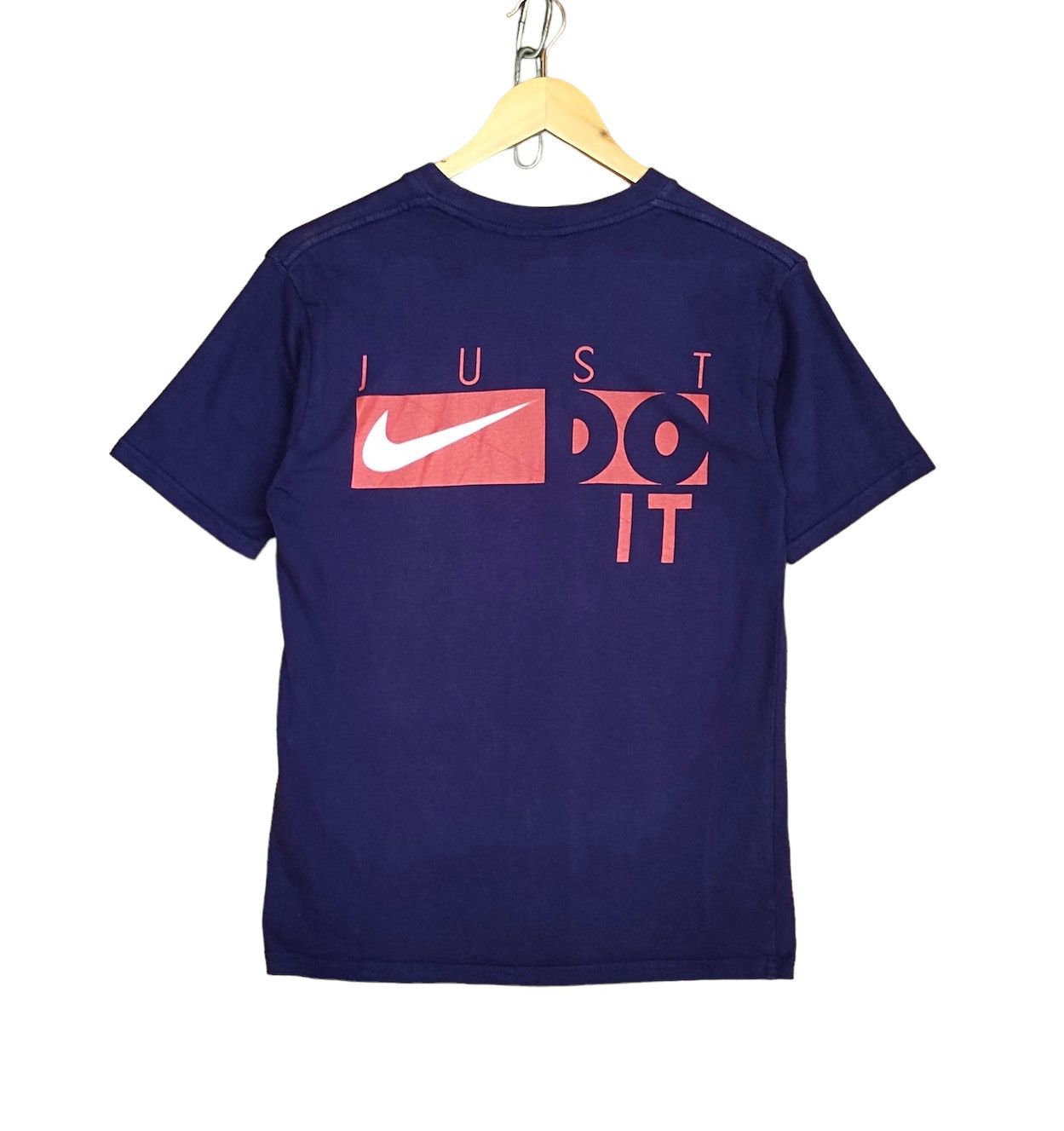 Nike Vintage 90s NIKE Just Do It Big Logo T-Shirt Women Size M / US 6-8 / IT 42-44 - 1 Thumbnail