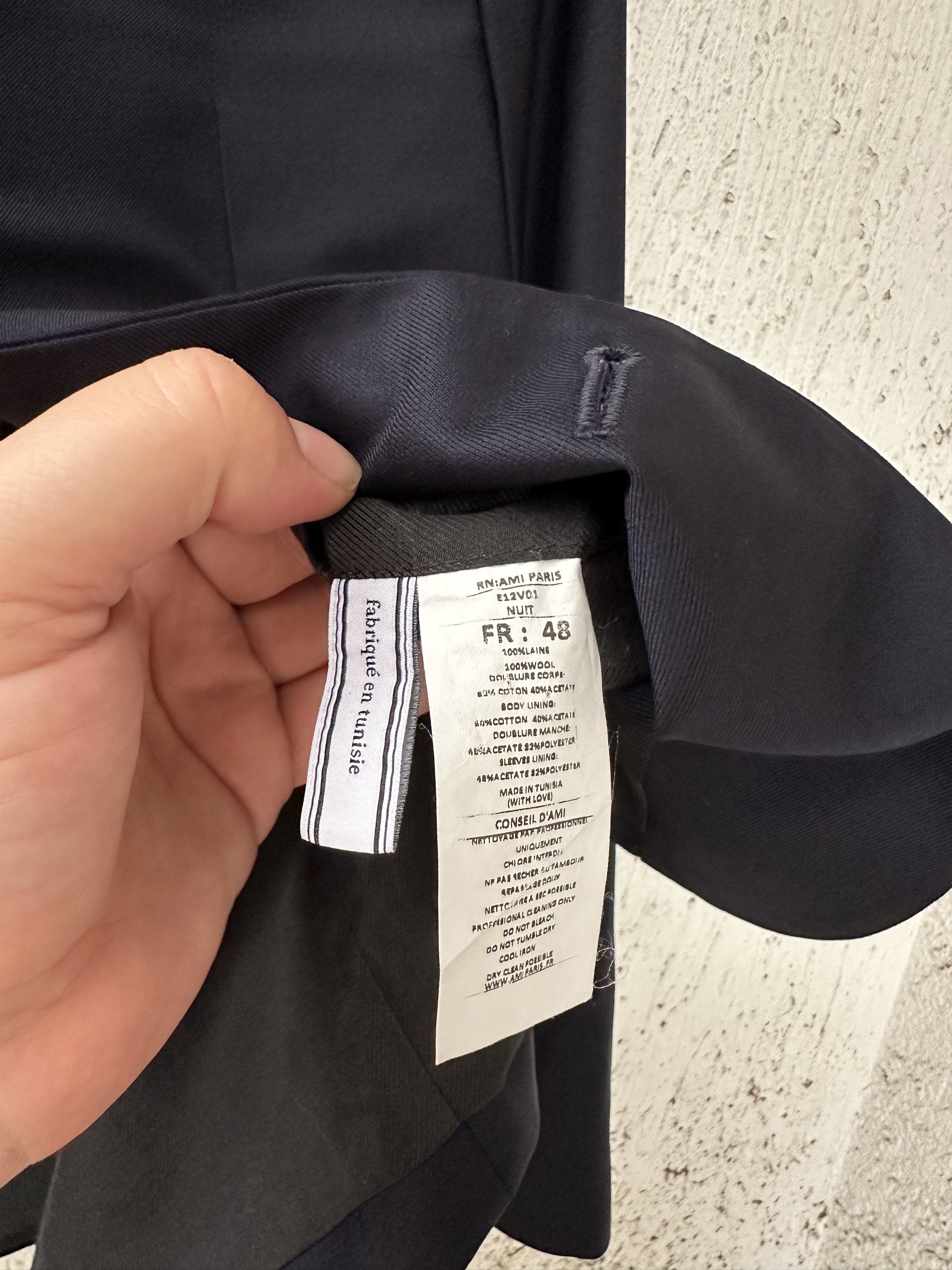 AMI BNWOT navy single breasted blazer Size US M / EU 48-50 / 2 - 5 Thumbnail
