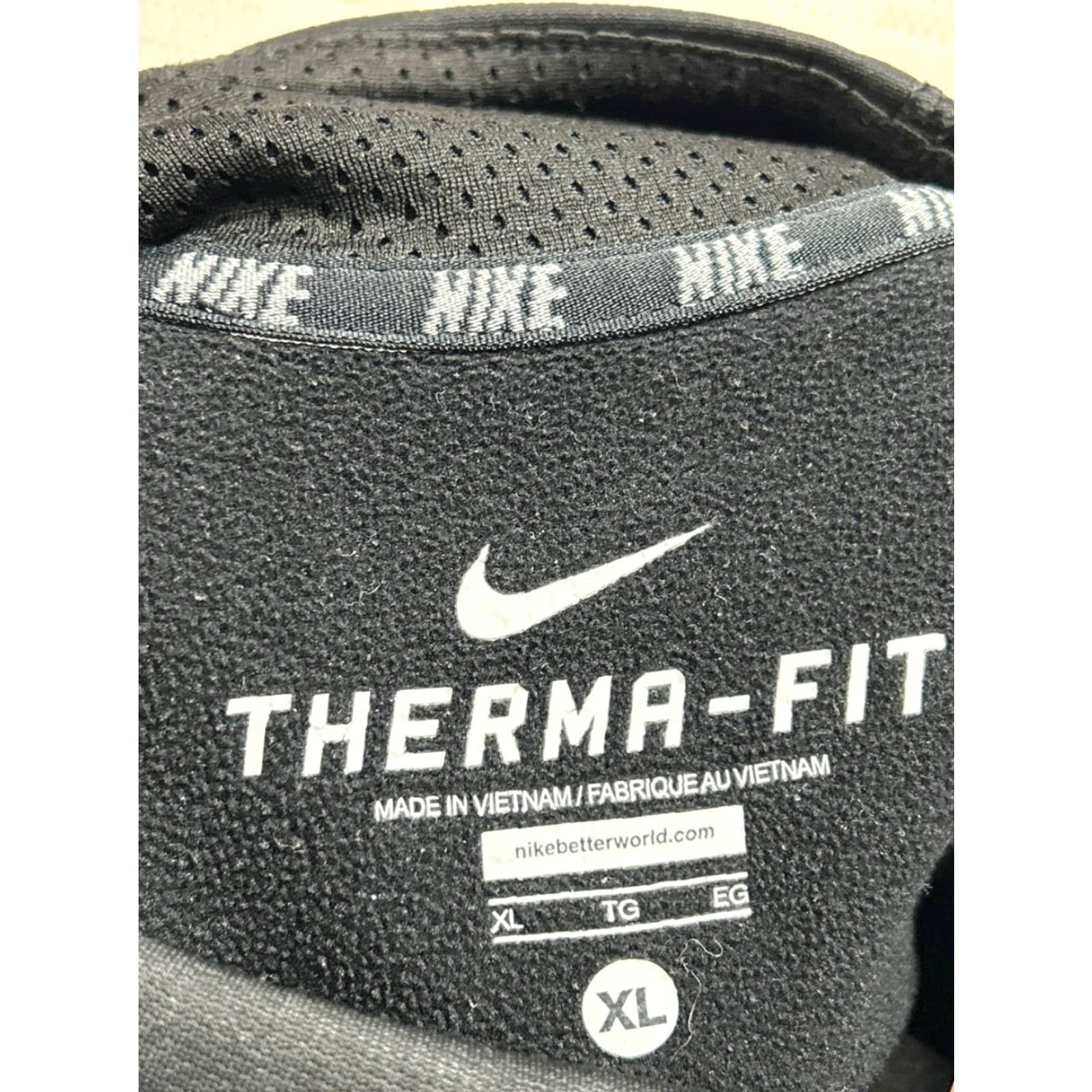Nike Nike Sweatshirt Men XL Black Therma Fit Fleece Lined Swoosh Training Quarter Zip Size US XL / EU 56 / 4 - 5 Thumbnail