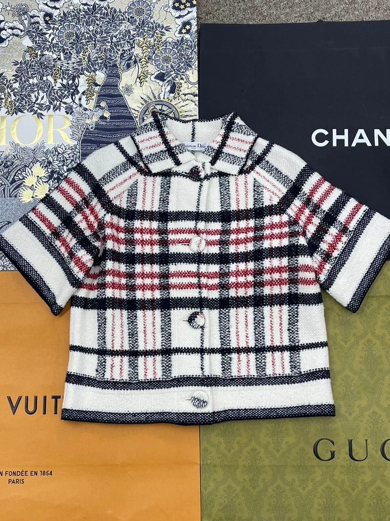 Dior Dior Check Logo Short Sleeve Jacket Size US M / EU 48-50 / 2 - 1 Thumbnail