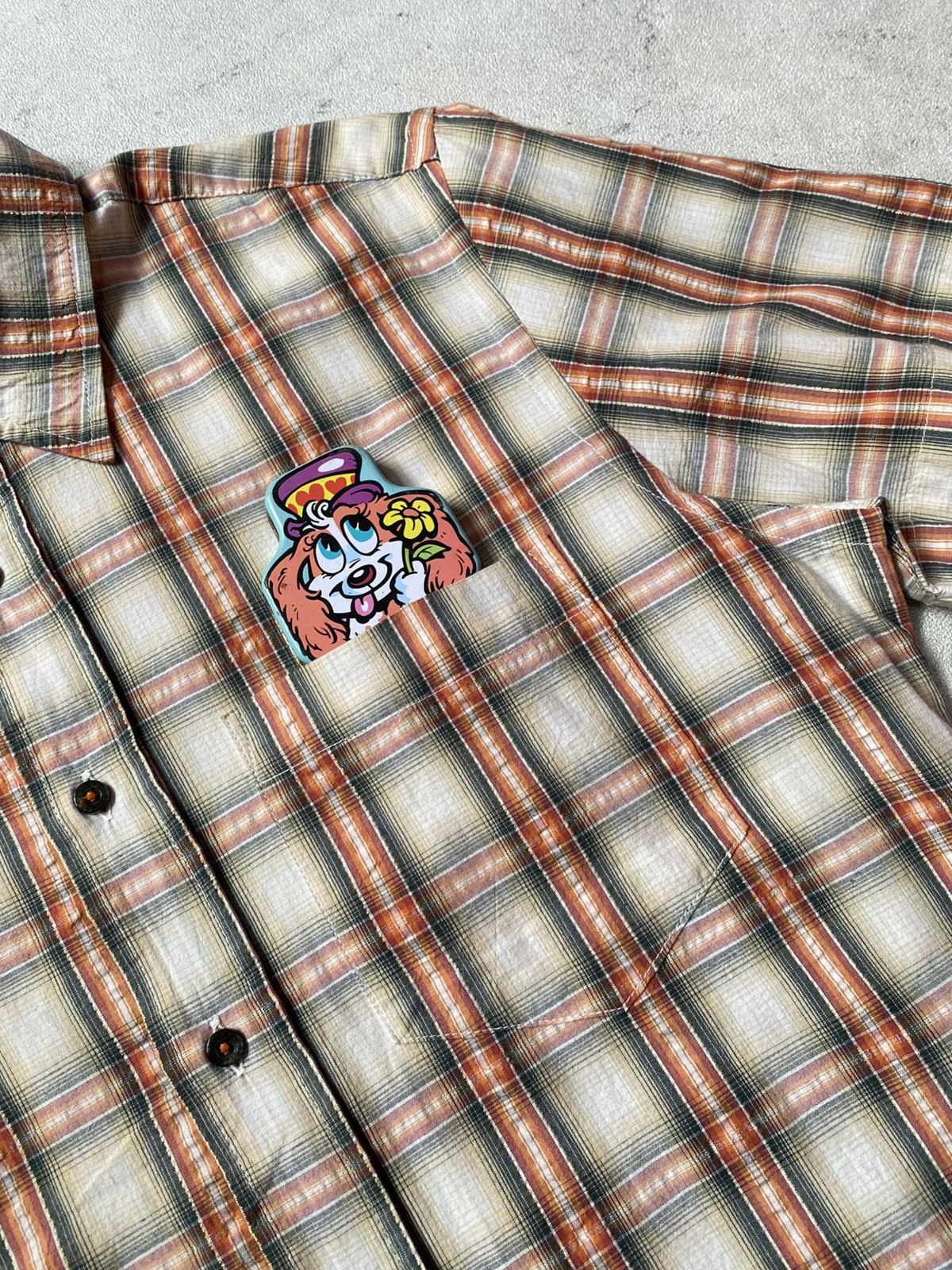 291295=Homme 291295 HOMME Plaid Shirt Button Size US M / EU 48-50 / 2 - 5 Thumbnail