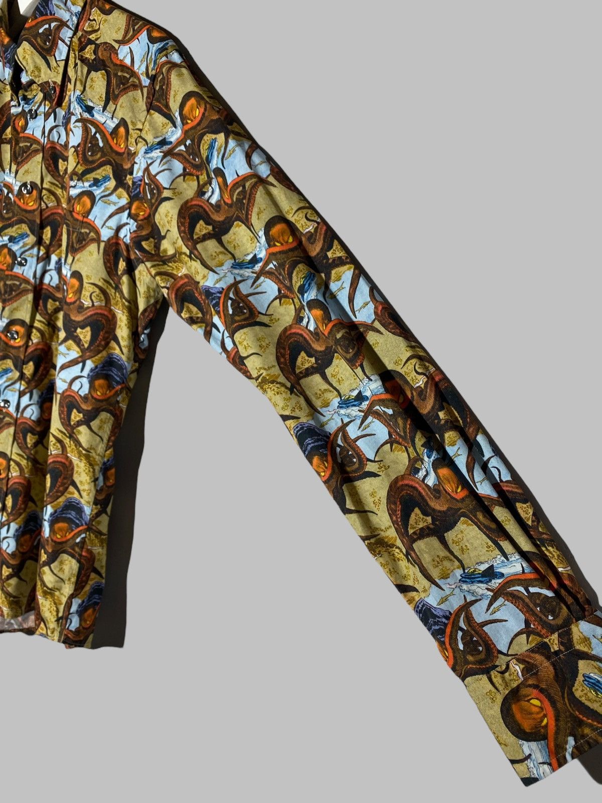 Eton Eton All Over Print Luxury Shirt Octopus Animal Museum Vibes Size US L / EU 52-54 / 3 - 8 Thumbnail
