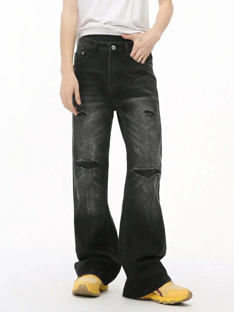 Japanese Brand Retro loose high street ripped jeans Size US 32 / EU 48 - 3 Thumbnail