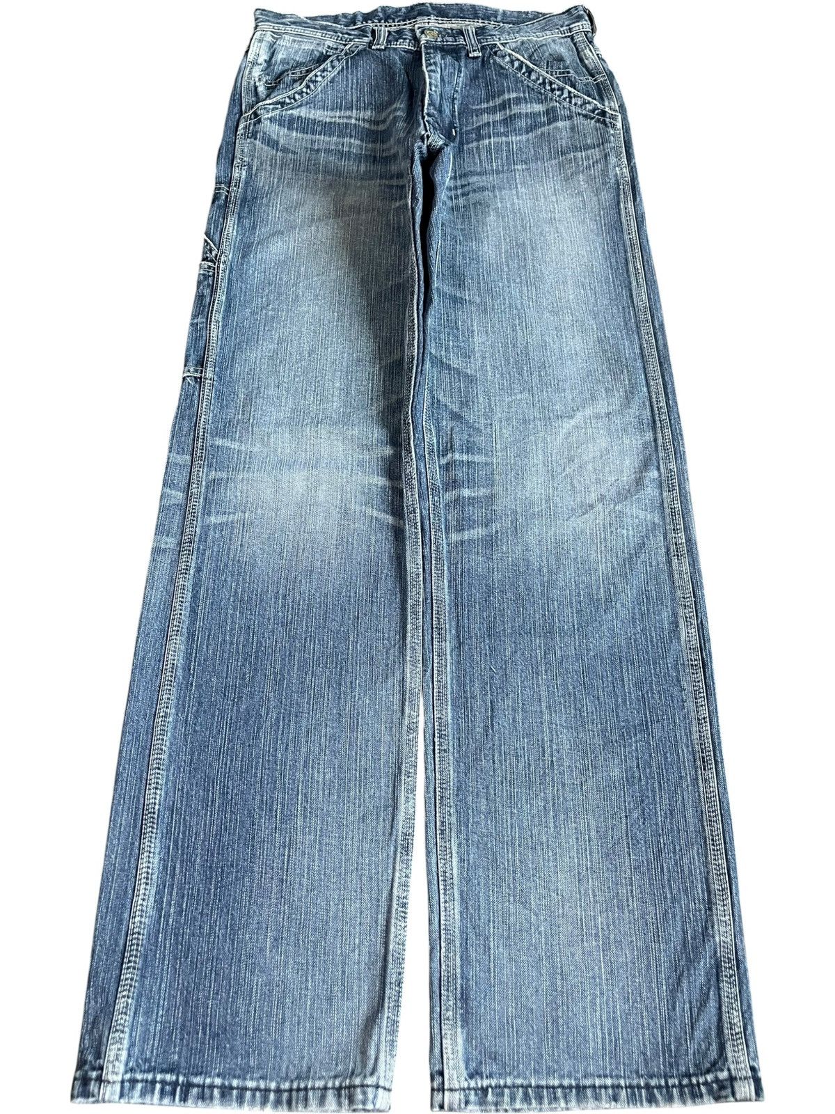 Lee Vintage Lee Union Made Workwear Carpenter Loose Jeans Size US 30 / EU 46 - 2 Thumbnail