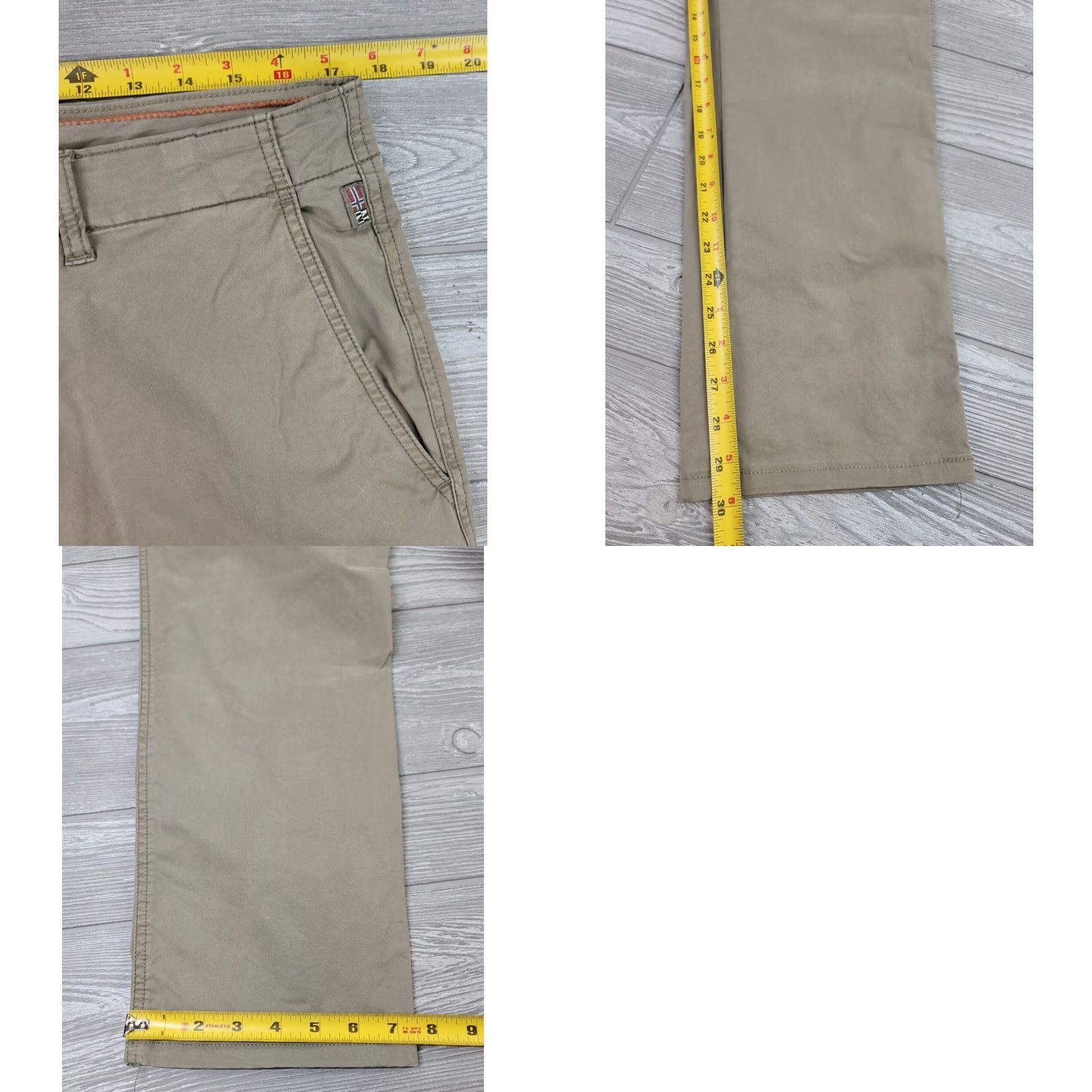 Napapijri Napapijri Geographic Hiking Chino Beige Pants Mens 35x30 Khakis Beige Cotton 90s Outdoor Casual Workwear Pants Mens Size US 35 - 9 Thumbnail
