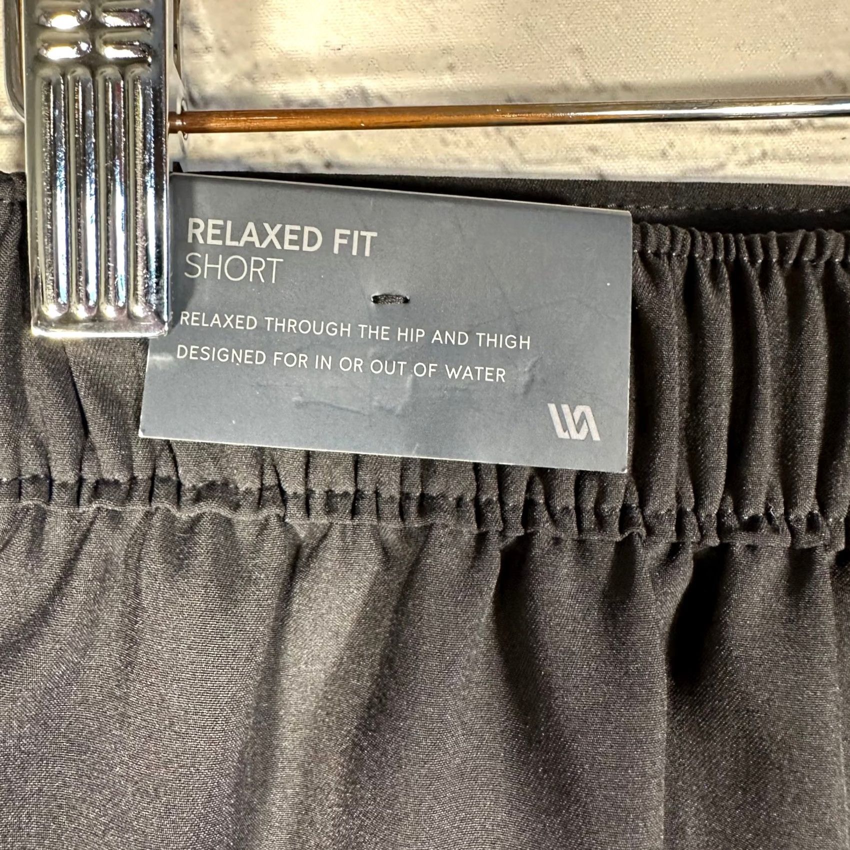 Vintage VRST Shorts Mens Small Black Relaxed Fit Four-Way Stretch Quick Dry Size US 29 - 3 Thumbnail