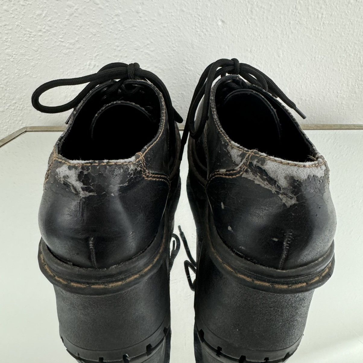 Other SODA Vintage Y2K Black Faux Leather Platform Oxford Shoes Size US 9 / IT 39 - 7 Thumbnail