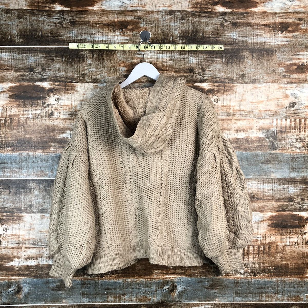 Homespun Knitwear × Japanese Brand Apres Jour Brown Knitwear Hoodie #A2405 Size L / US 10 / IT 46 - 12 Thumbnail
